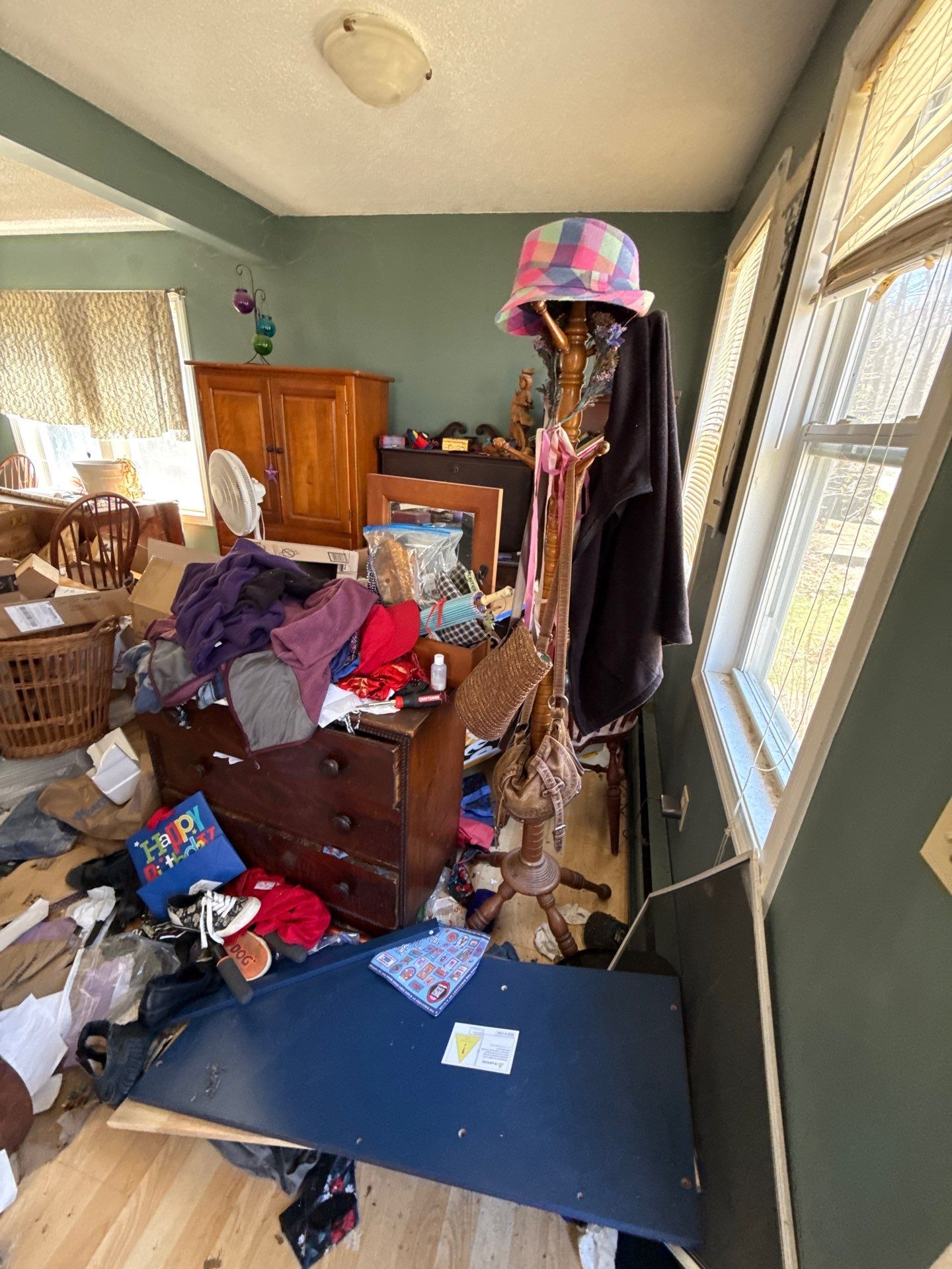 Property Cleanout in Progress at a Residential Home in Coventry, CT by Diamond Image LLC