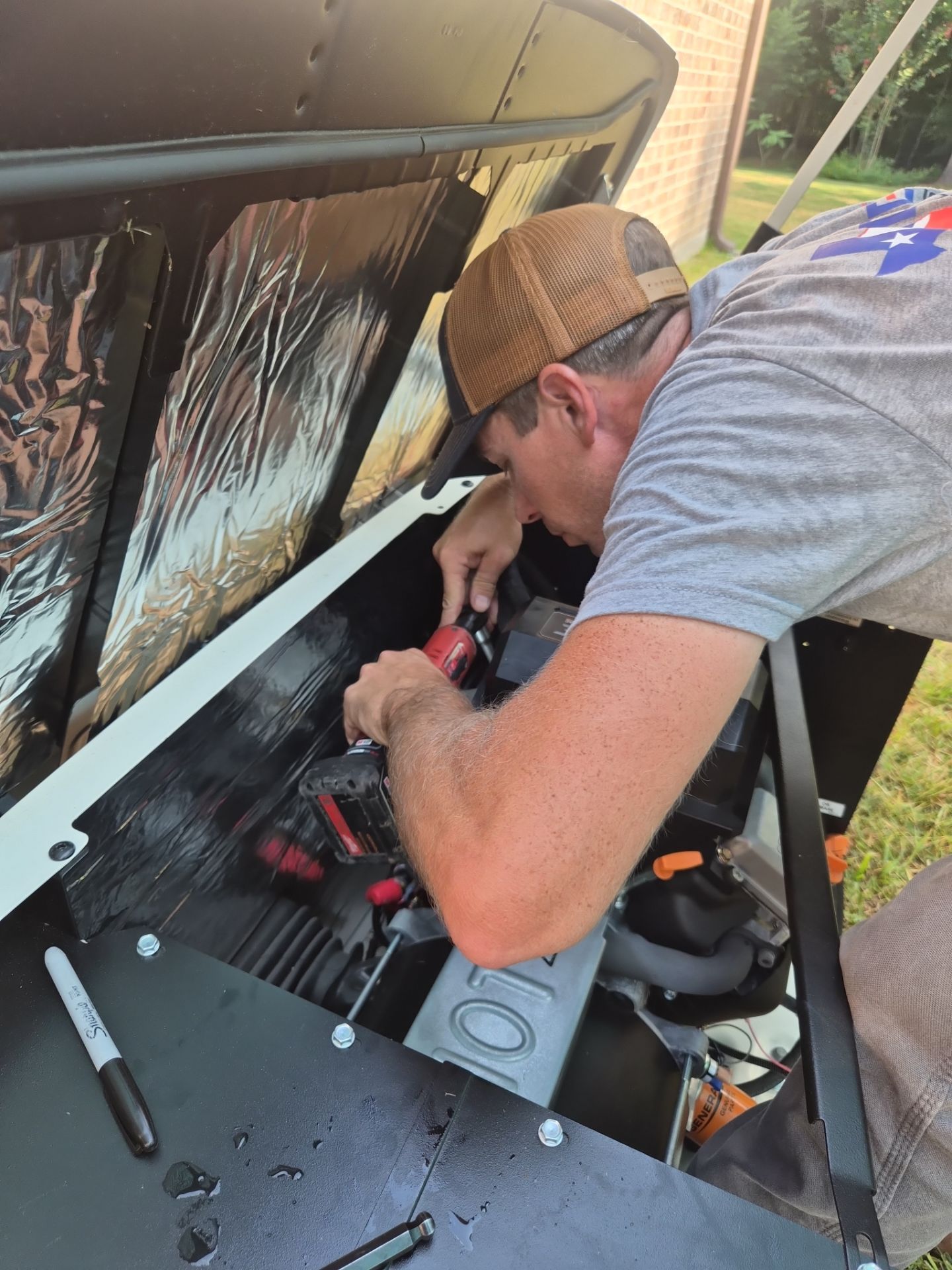 Residential Generac Standby Preventative Maintenance in Willis, Texas by GenTex Elite Services