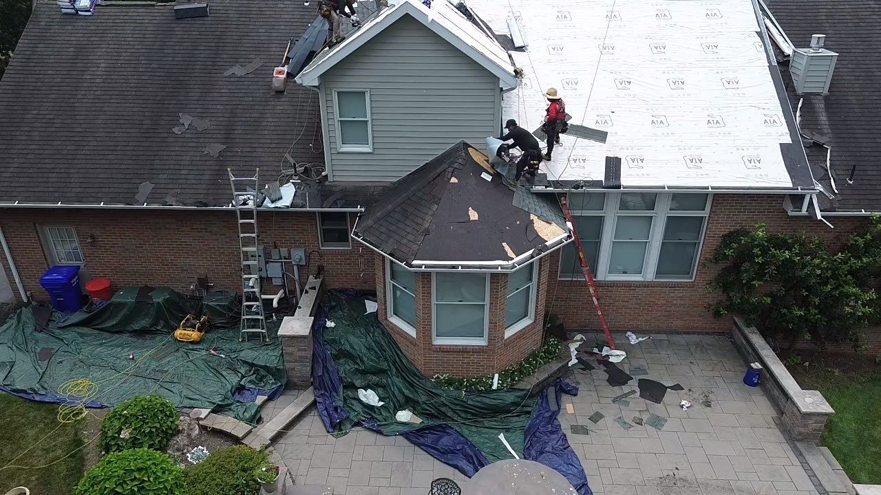 Full Roofing Replacement and Gray Shake Hardie Siding Installation in Butler by Cousins Roofing Siding & Decks