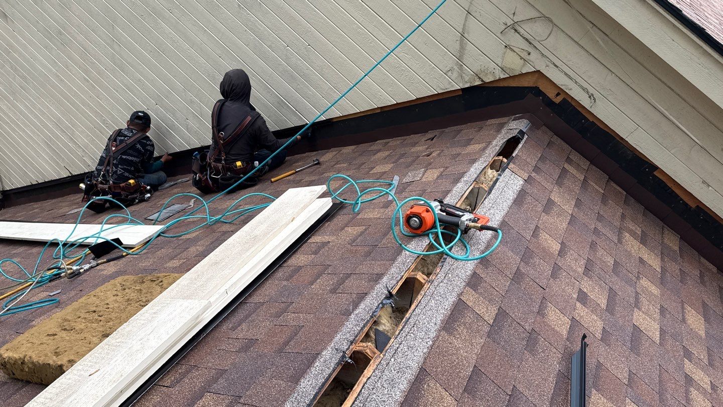 Roof Replacement using Owens Corning Desert Rose by 180 Contractors