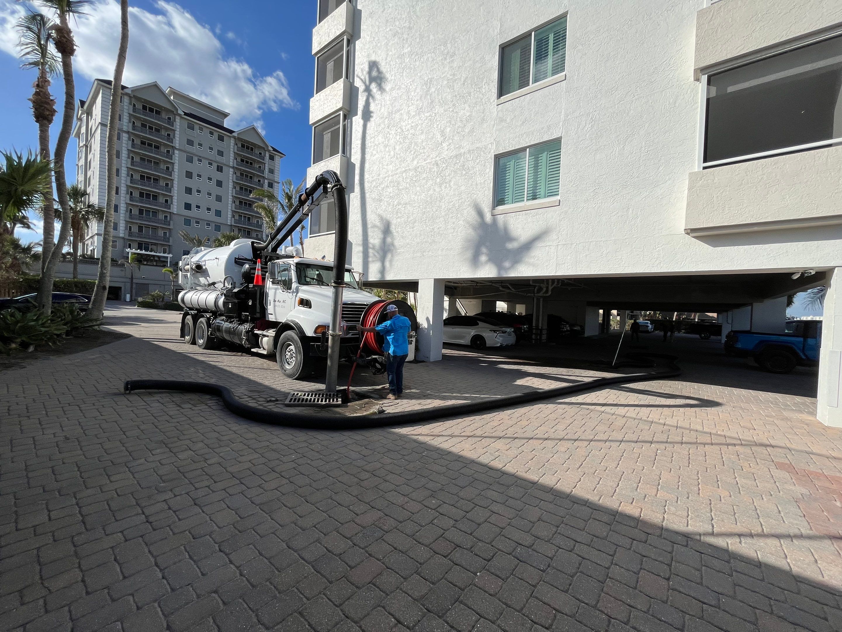 Condo Storm Water System Cleaning and Maintenance After Hurricane Ian by APS Power & Water