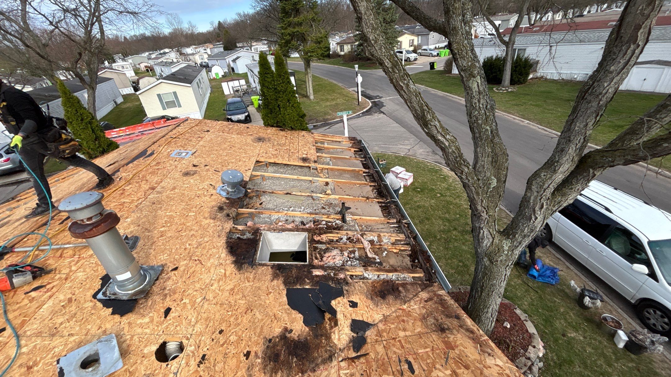 Roof Replacement using Owens Corning Sierra Gray by 180 Contractors
