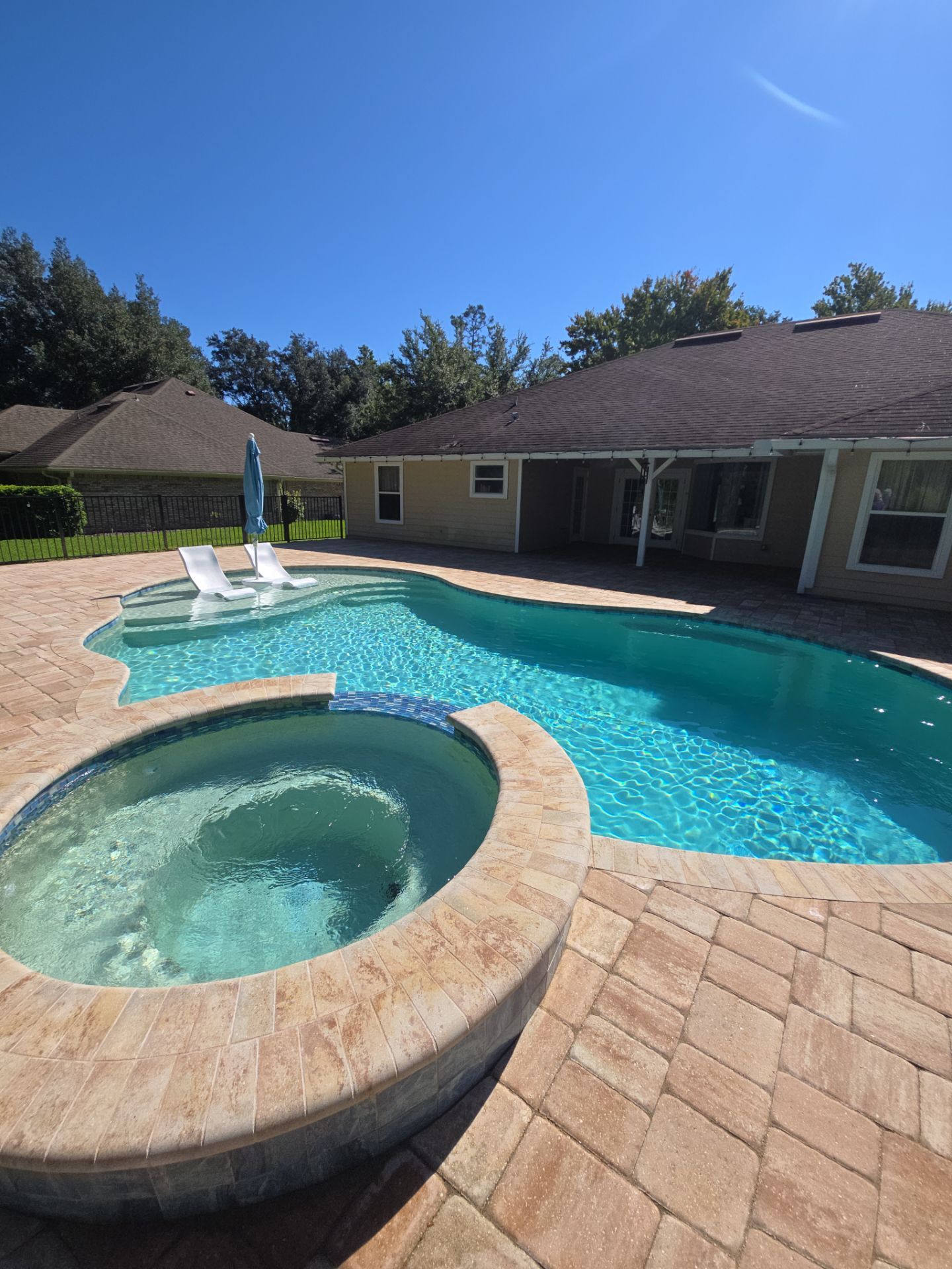 Pool Pavers using Concrete Sealant by DuraSeal