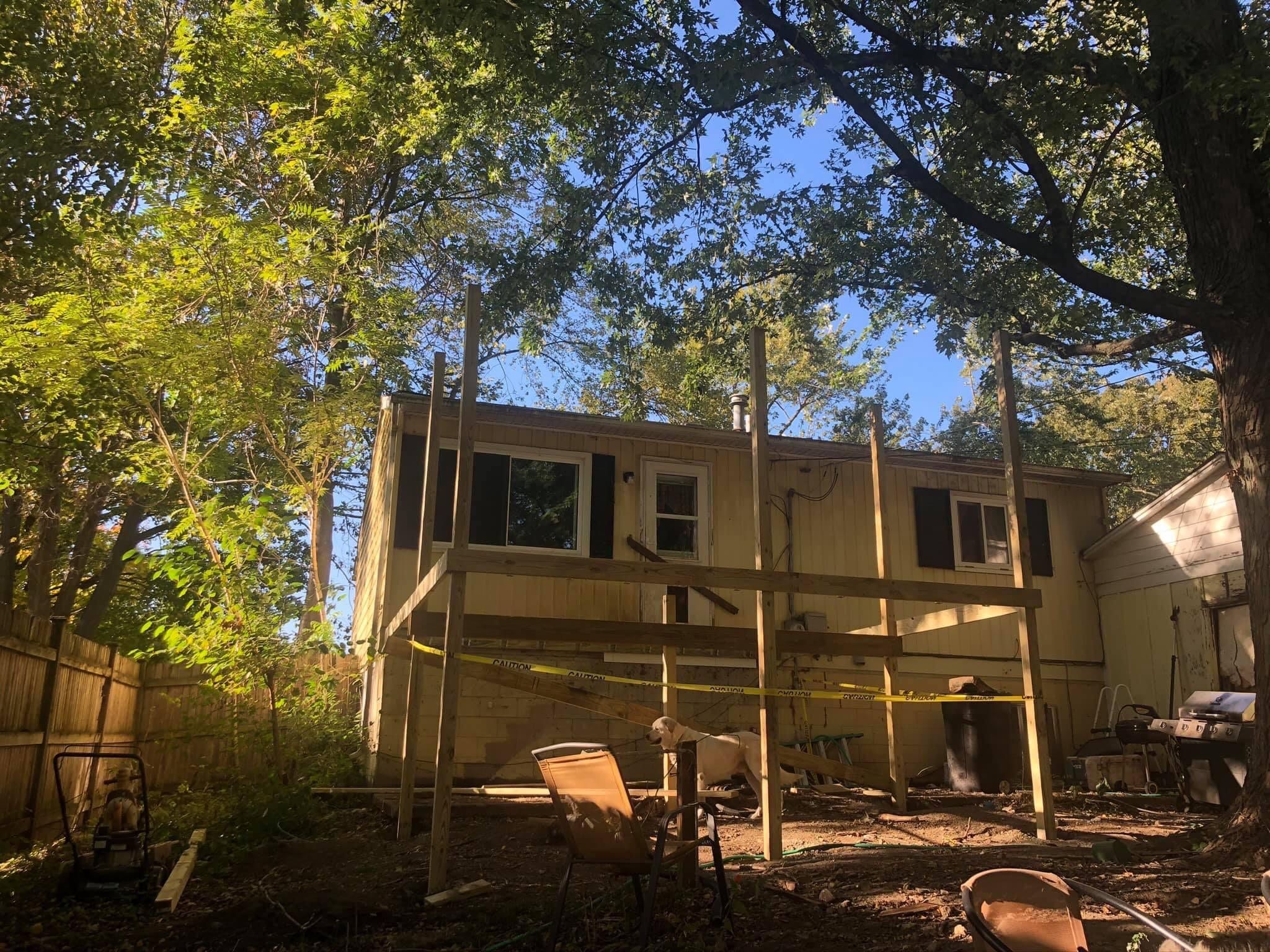 wood deck using treated lumber by Kraz Construction