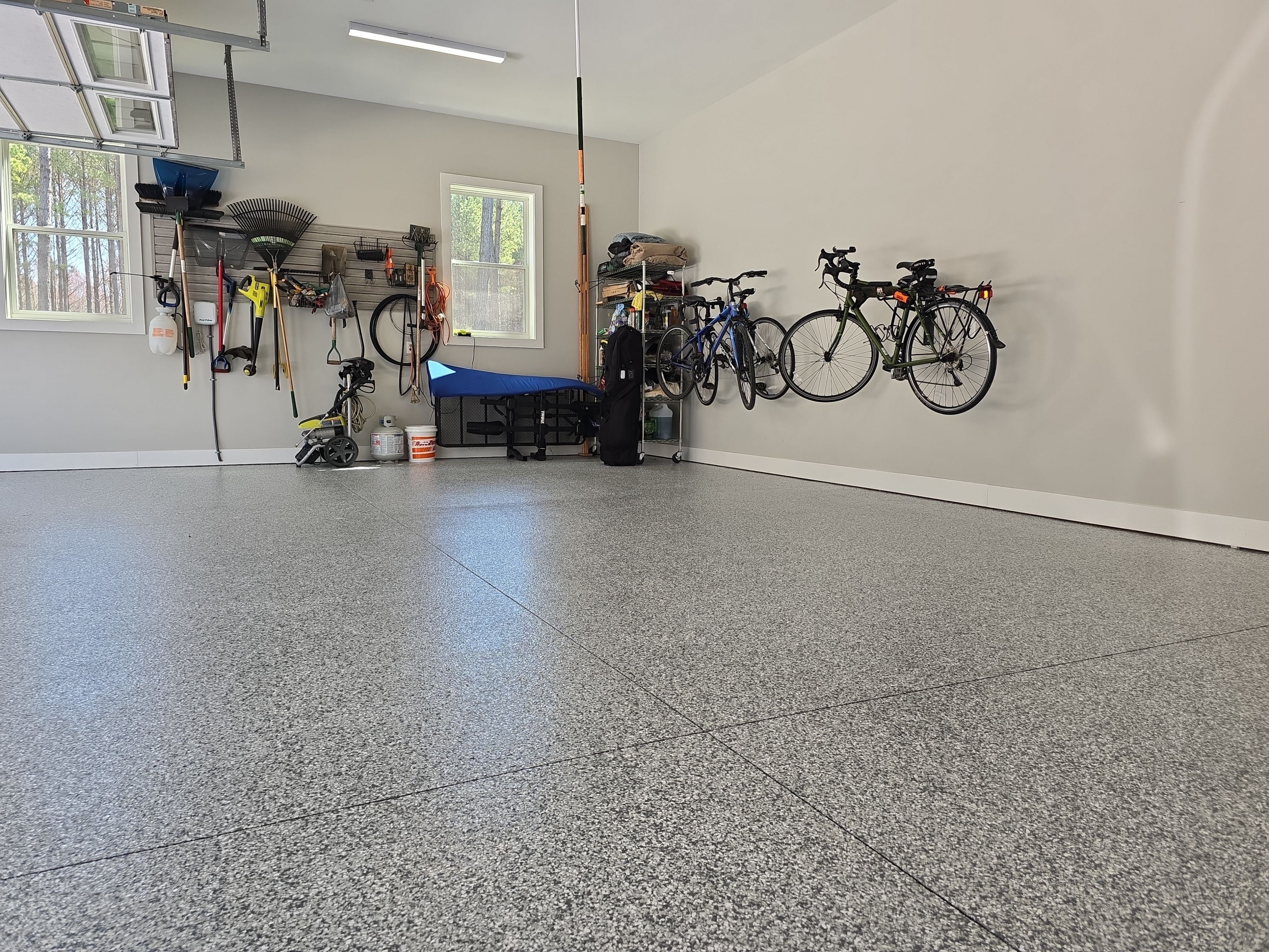 Garage using Wombat by Elite Floor Solutions
