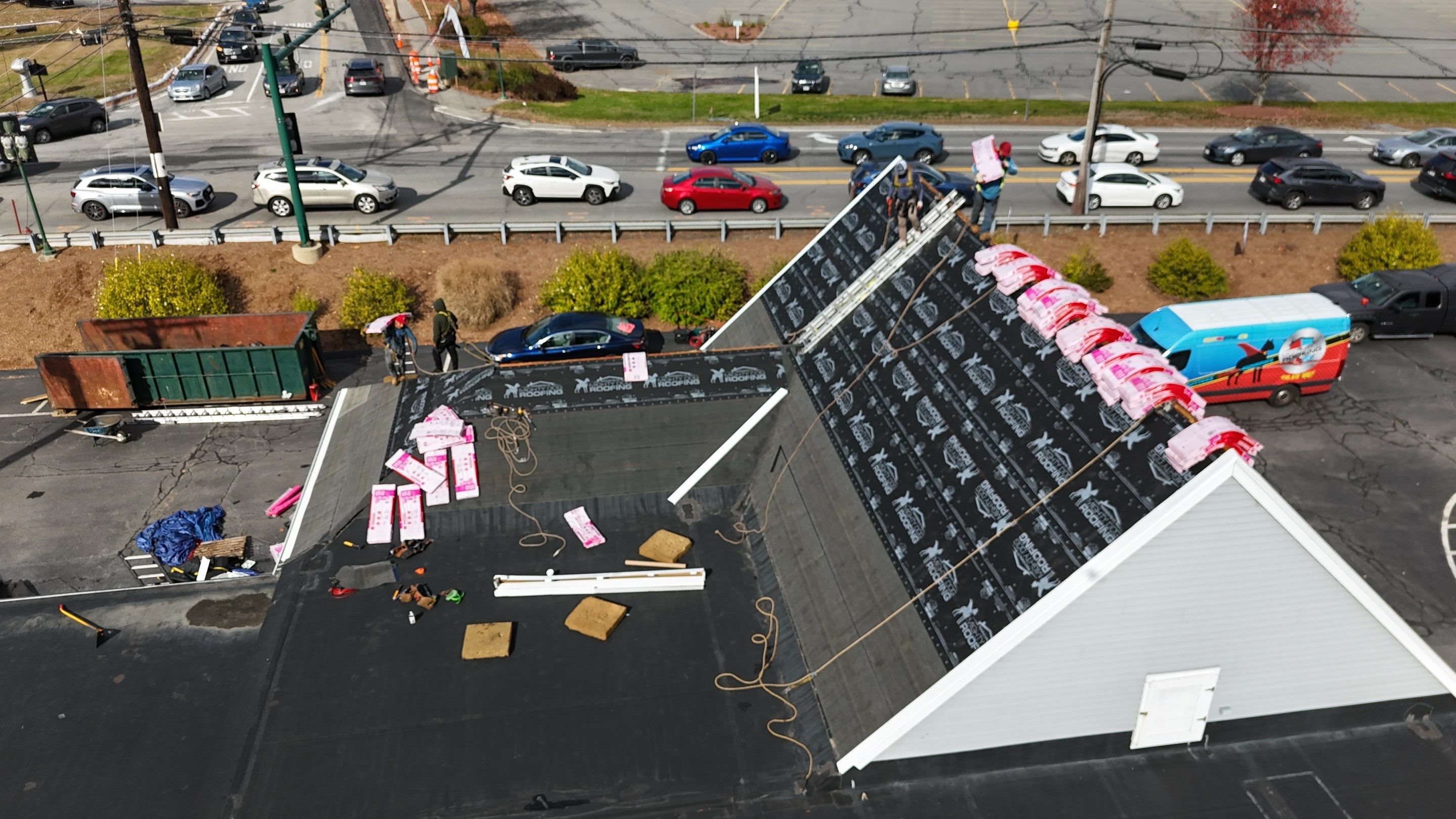 Acton EPDM Roof Edge Reconstruction with Tapered Insulation System by Mighty Dog Roofing of Greater Middlesex County