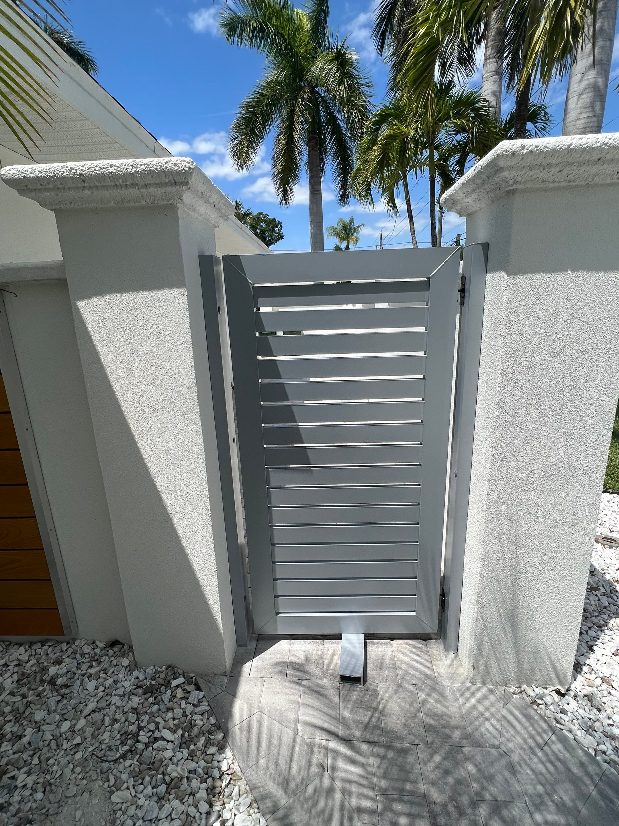 Sarasota, FL 6ft. Tall Custom Modern Aluminum Gates  by Asap fence and gates, LLC