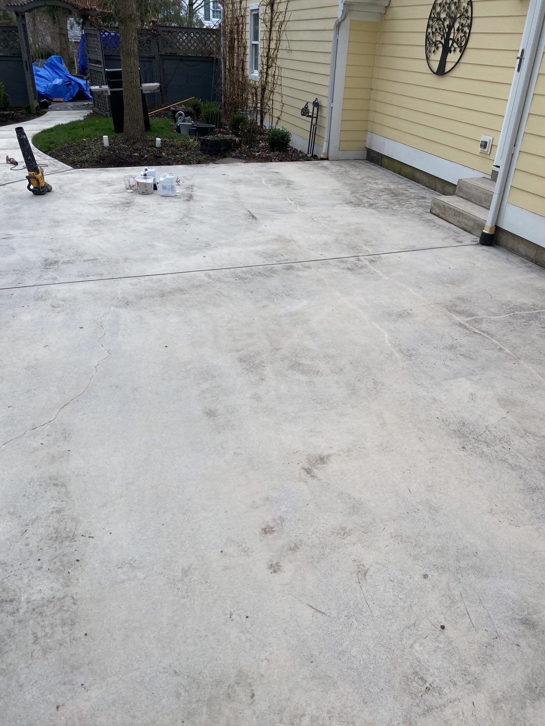 Large Patio + Garage Project in Pittsburgh by Floors in a Day, Inc