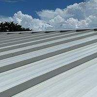 24ga 1.5" Mechanical Seam Solar White by Total Roofing System The Metal Roof Experts