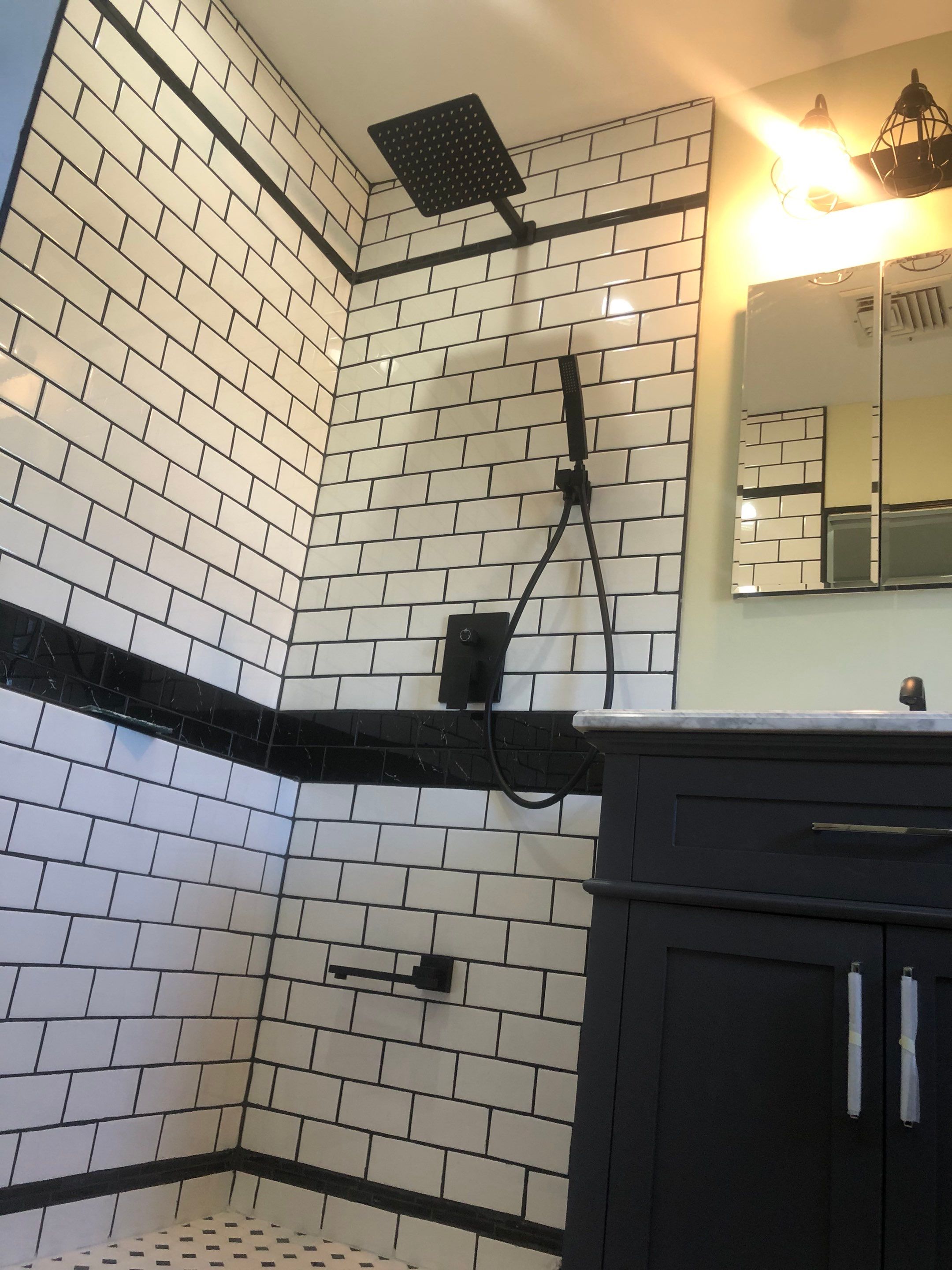 Bathroom Remodel using Tile by Home Concepts Construction