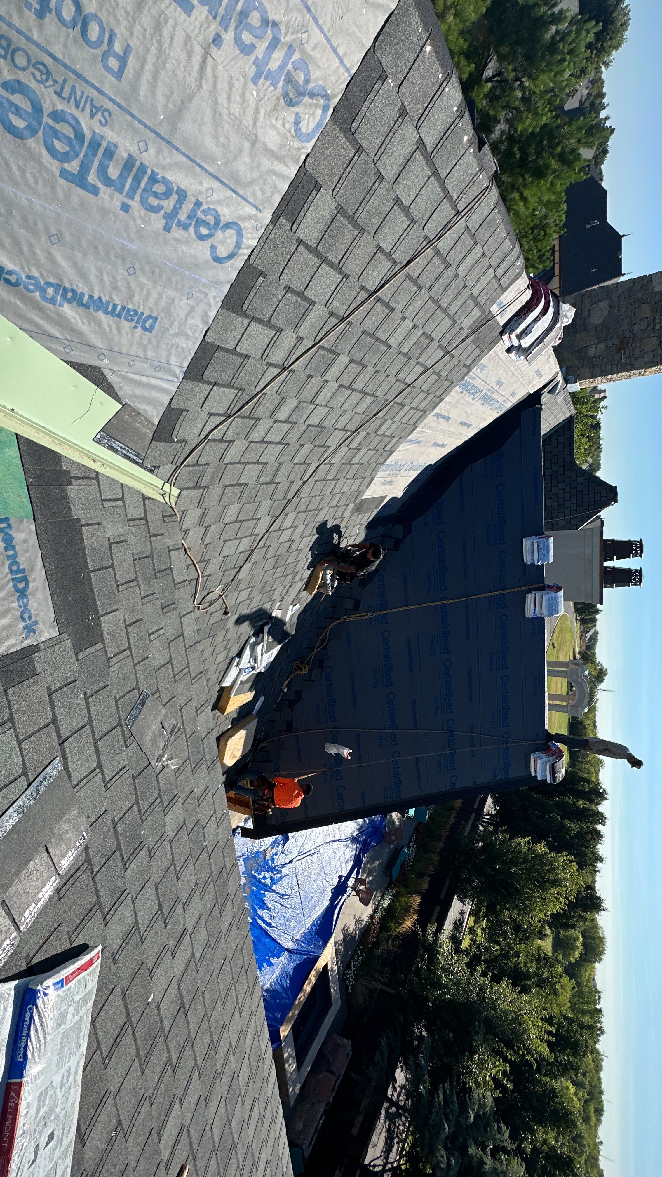 Reroof using Certainteed Belmont IR by Castillo Roofing