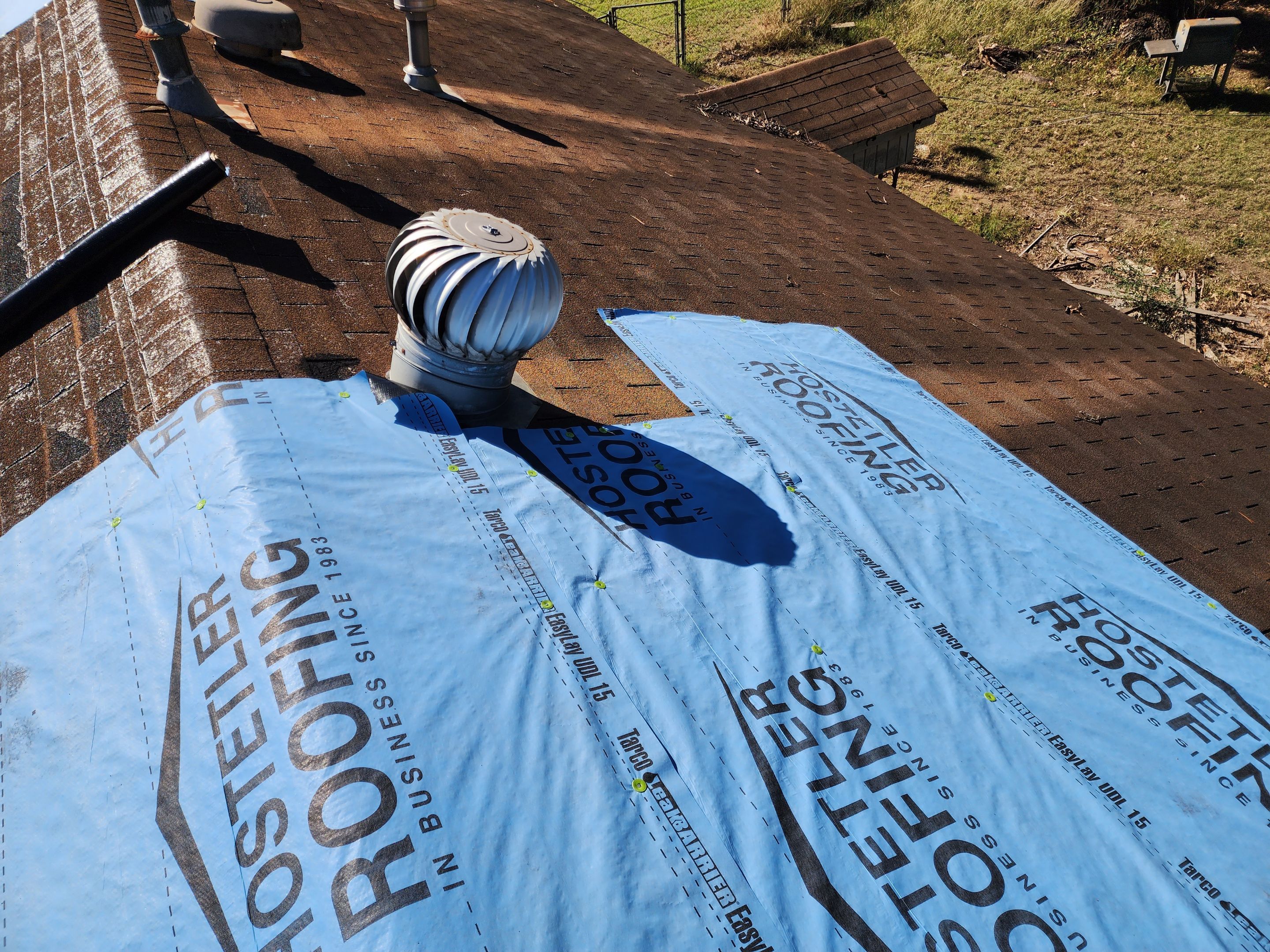 Residential Roofing Repair using Malarkey Highlander: Natural Wood by Hostetler Roofing