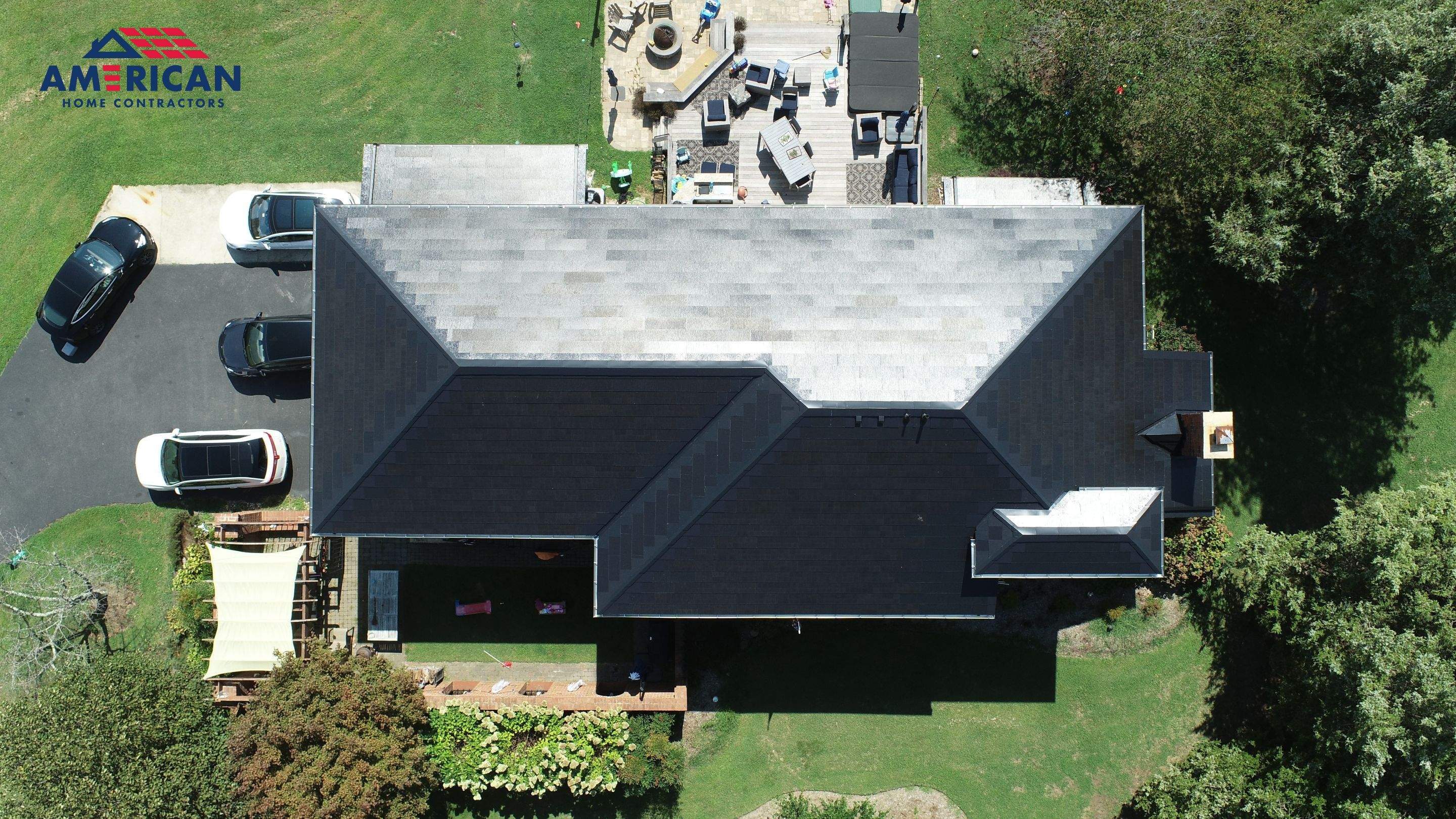 Tesla Solar Roof + Powerwall in Leonardtown, MD by American Home Contractors