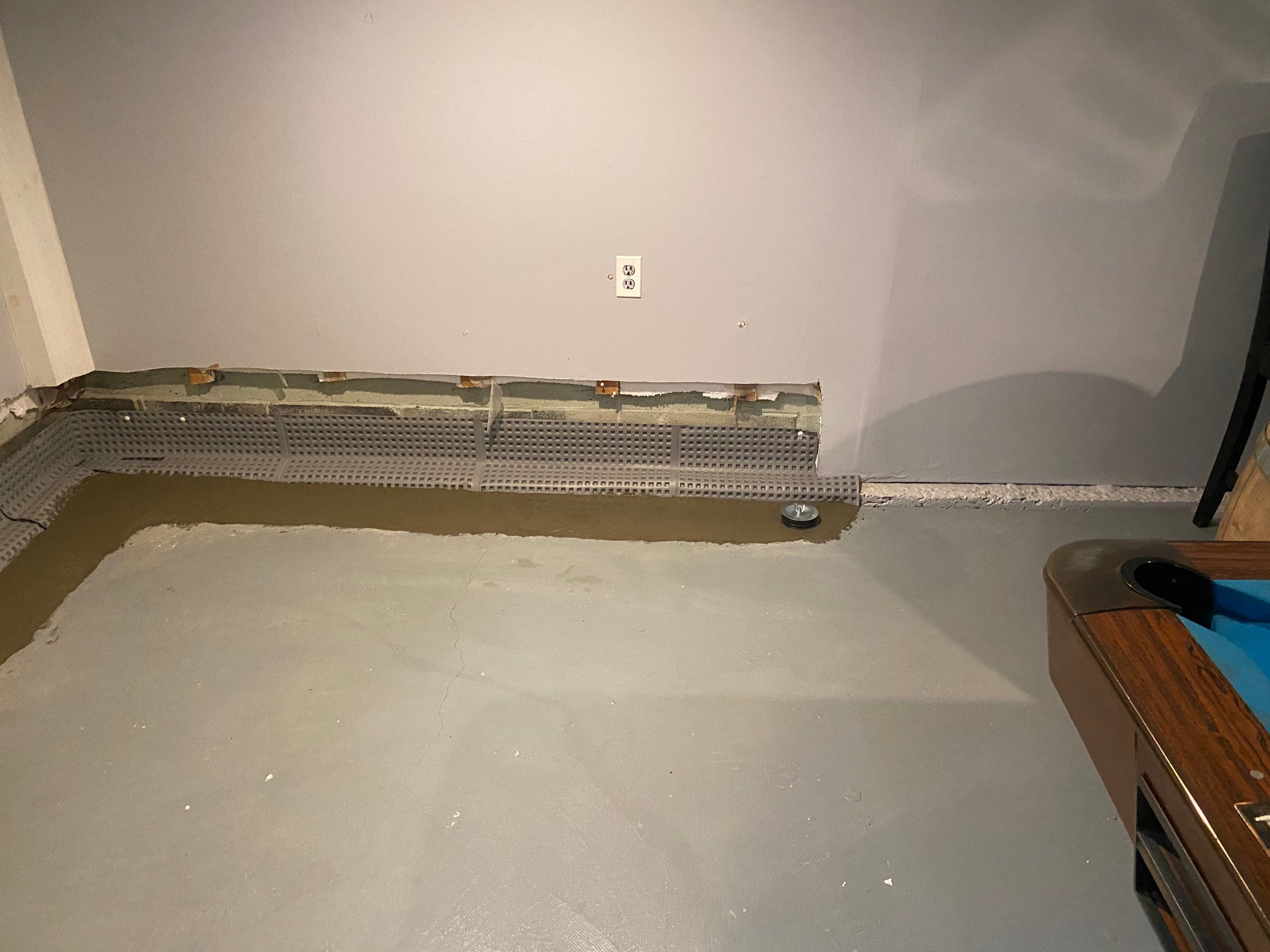 Interior French Drain Job in Cranford, NJ by Pure Service Pro, LLC 
