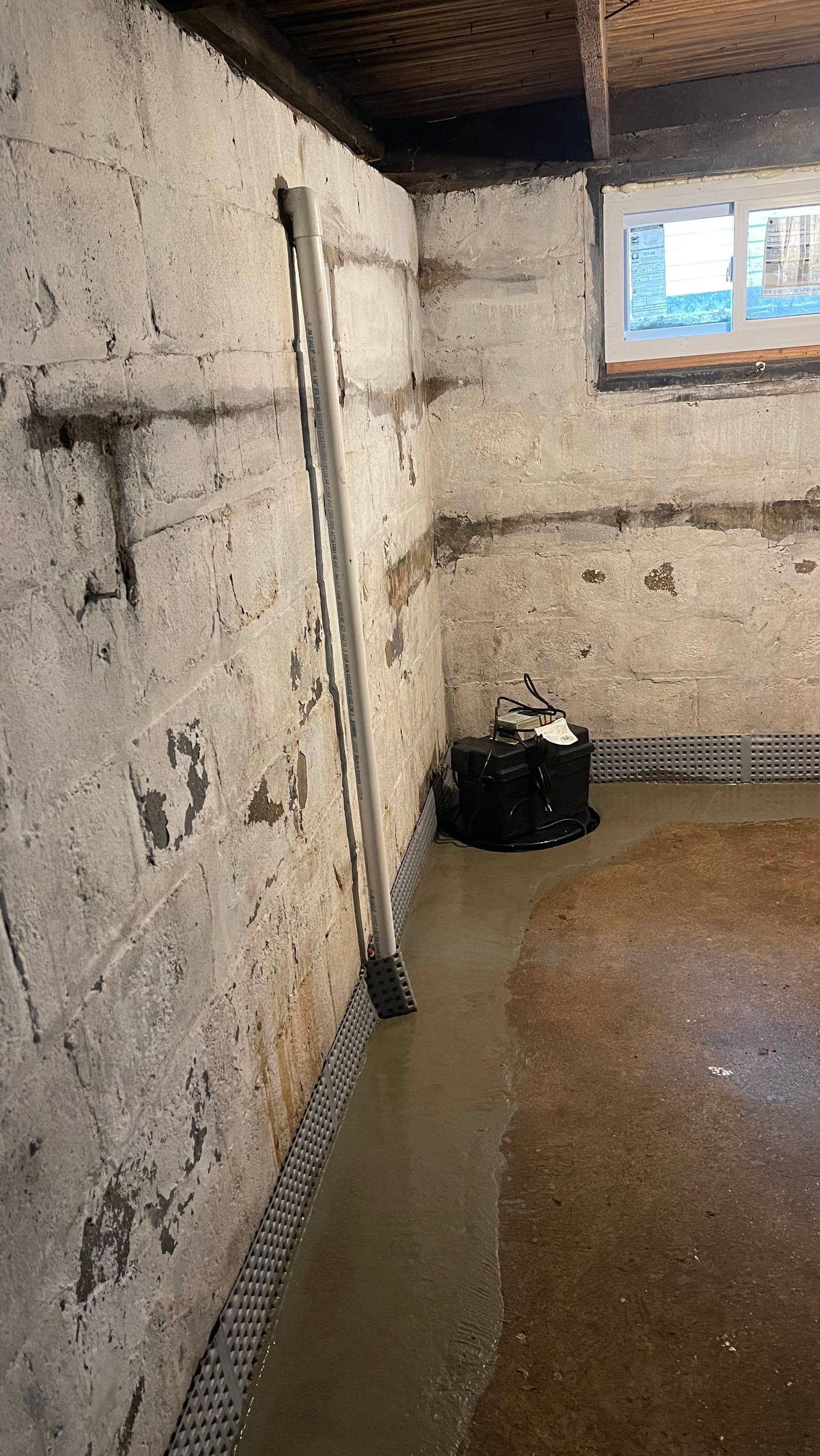 Interior French Drain Job in Lyndhurst, NJ by Pure Service Pro, LLC 