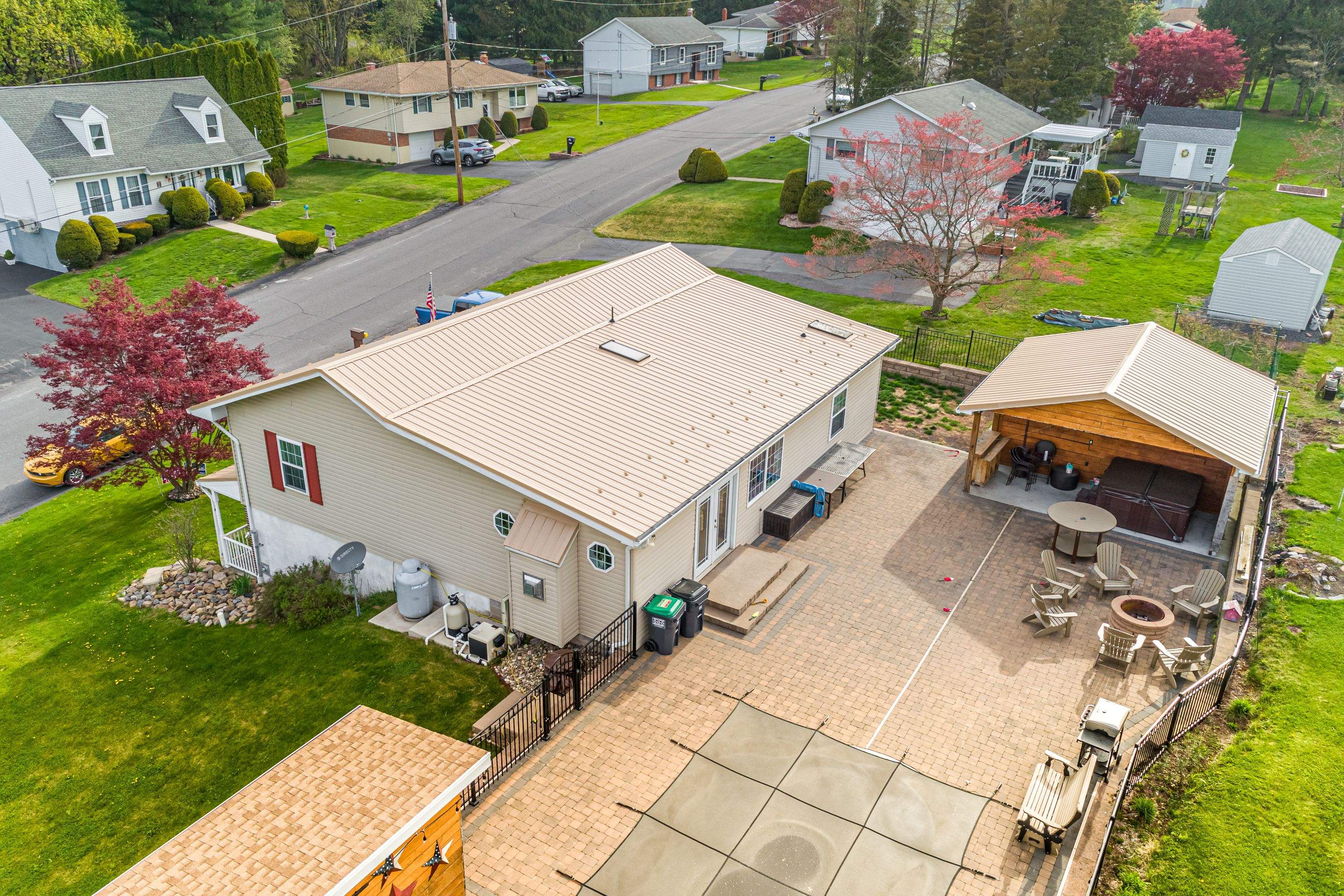 Metal Roof-tan by Esh Builders