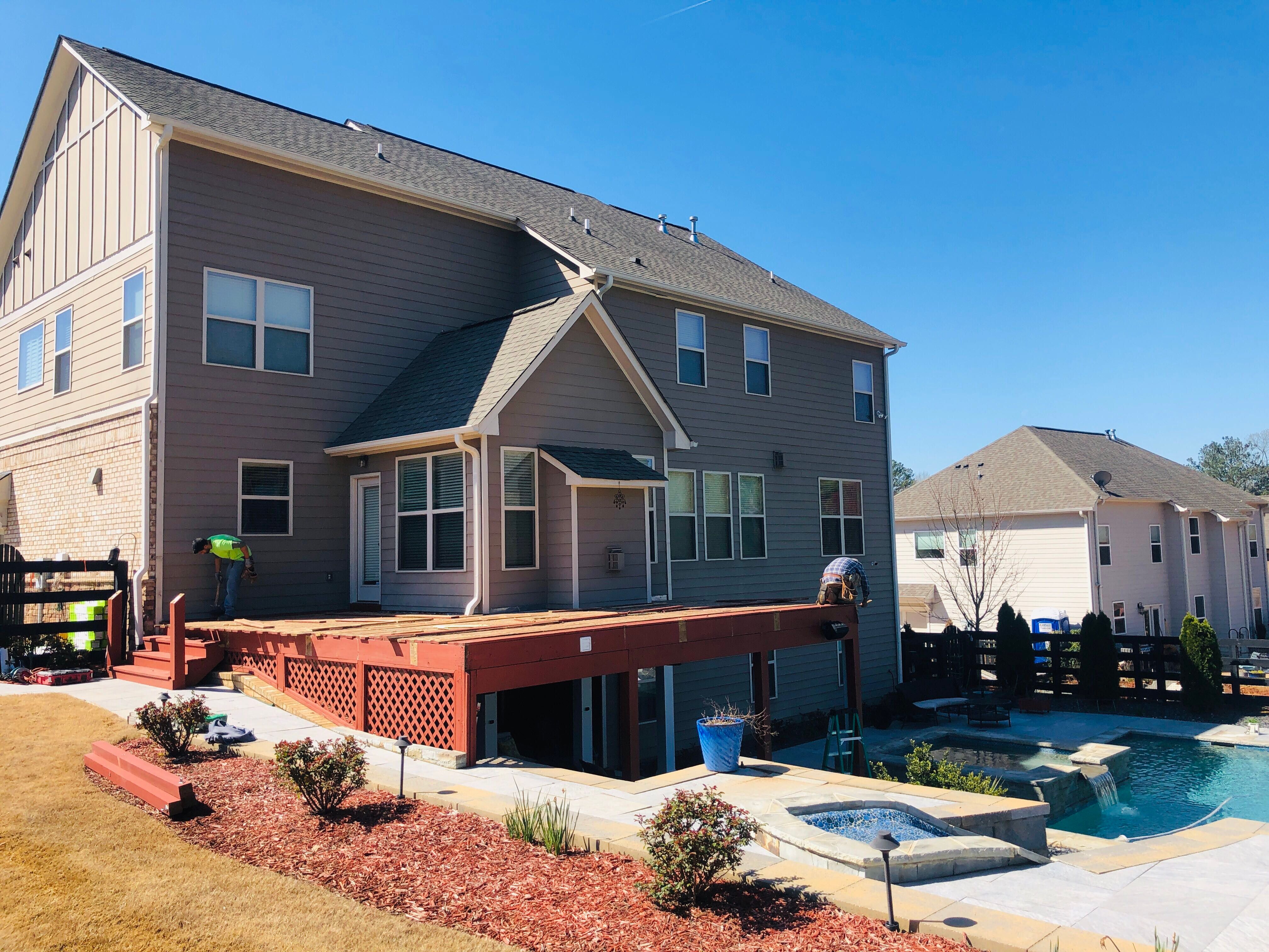 Composite Deck Installation and Railing Upgrade in Woodstock, Georgia by Swift Home Renovations