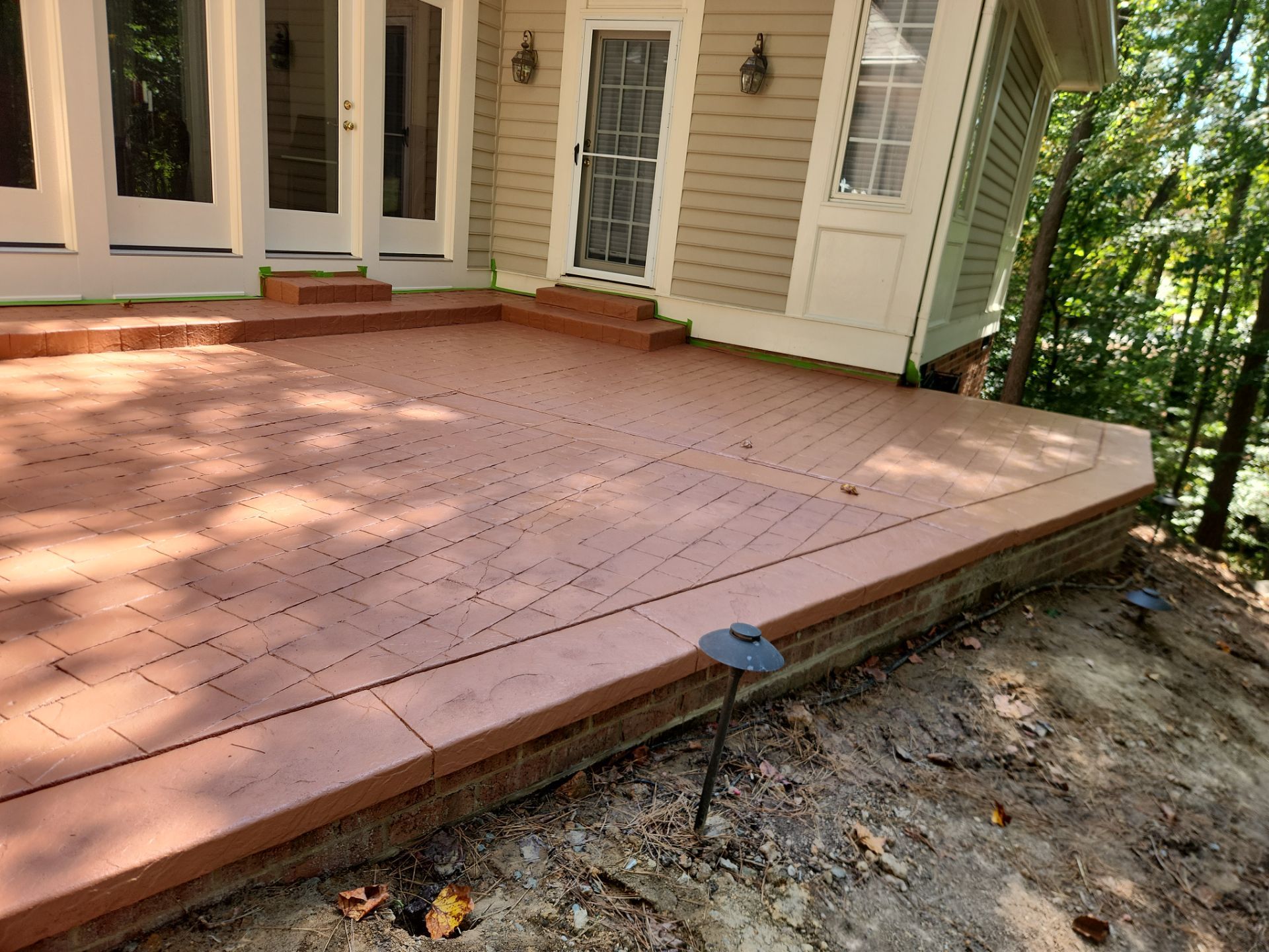 paver patio using Concrete Stain by DuraSeal