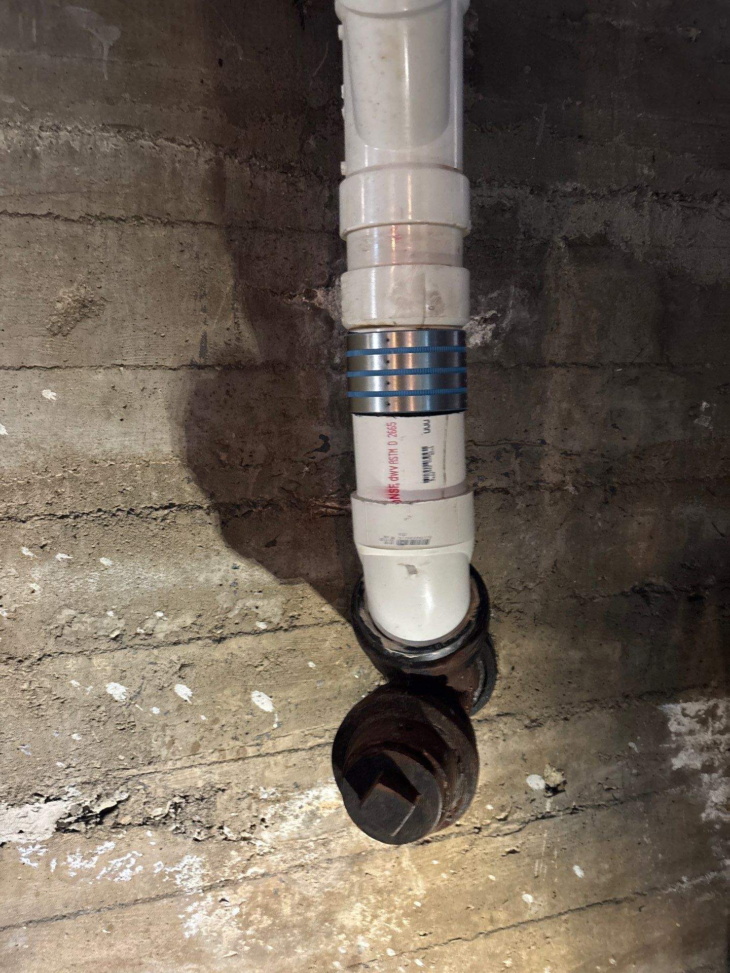 Basement Main Drain Leak Repair — Salem, MA.  by FAGONE MECHANICAL
