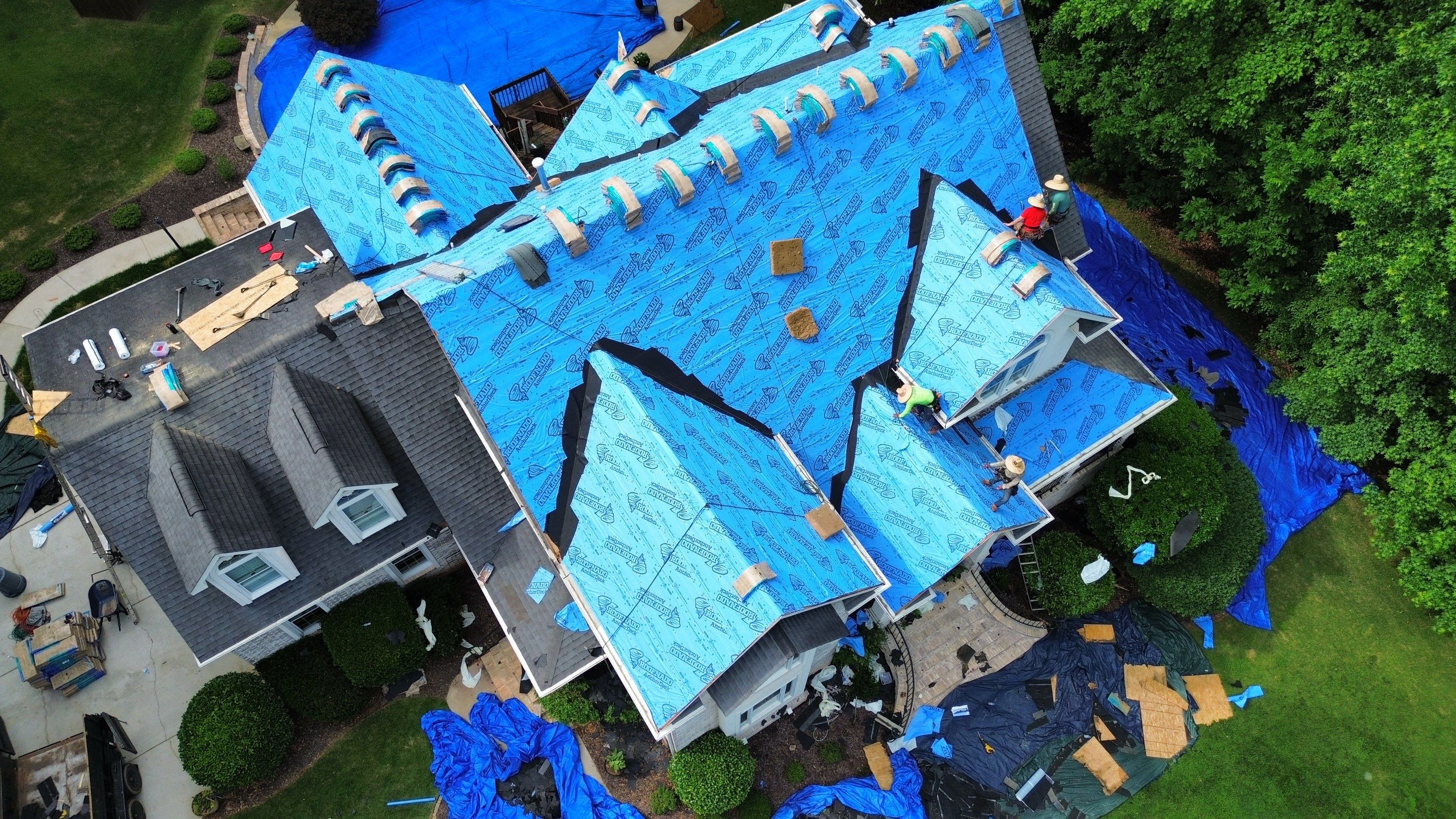 Insurance Paid Architectural Shingle Roof Replacement for Simpsonville Residence by Roofers LLC