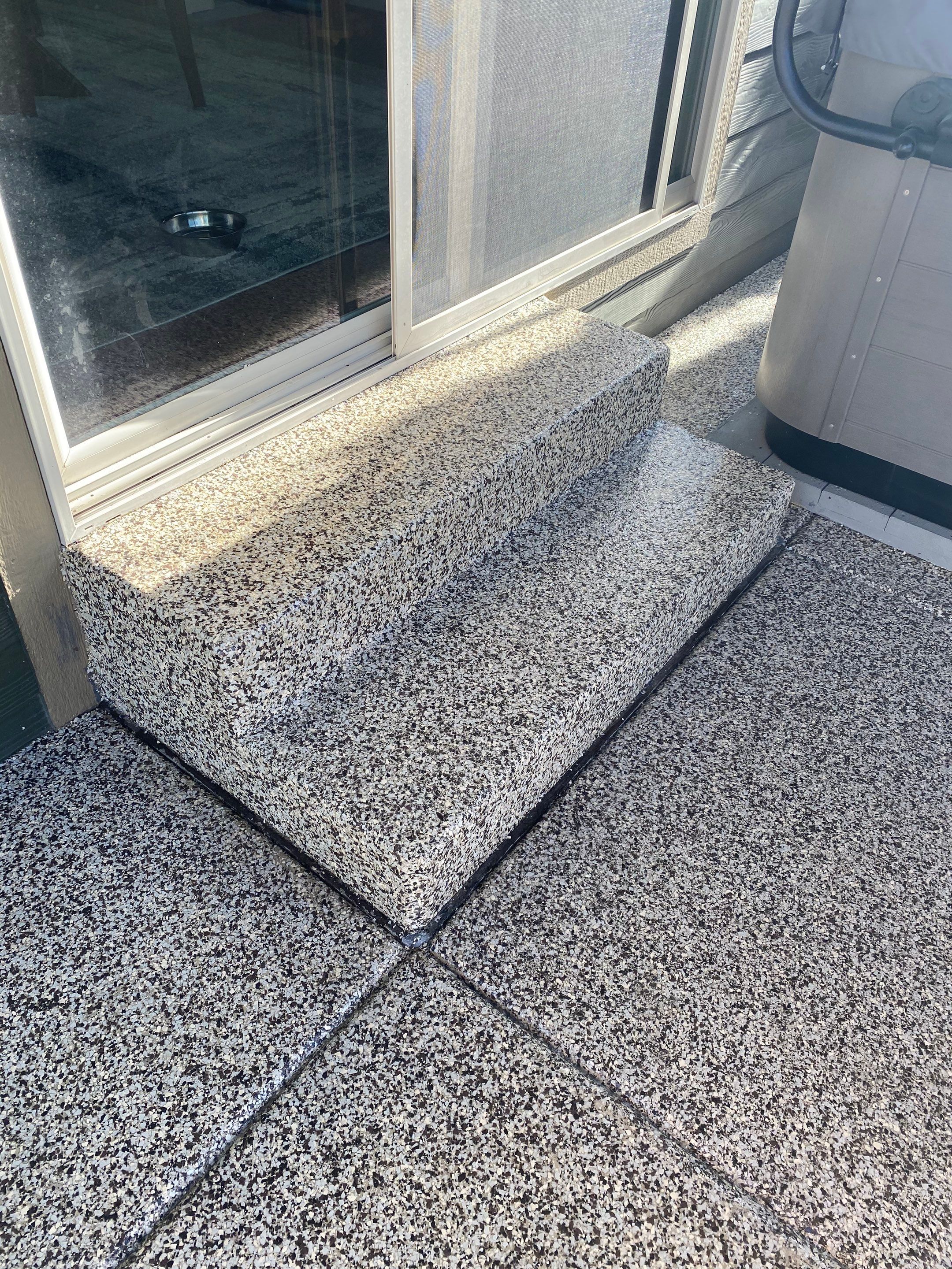 Patio and Walkway using Cordwood Colorway by Croc Coatings, LLC