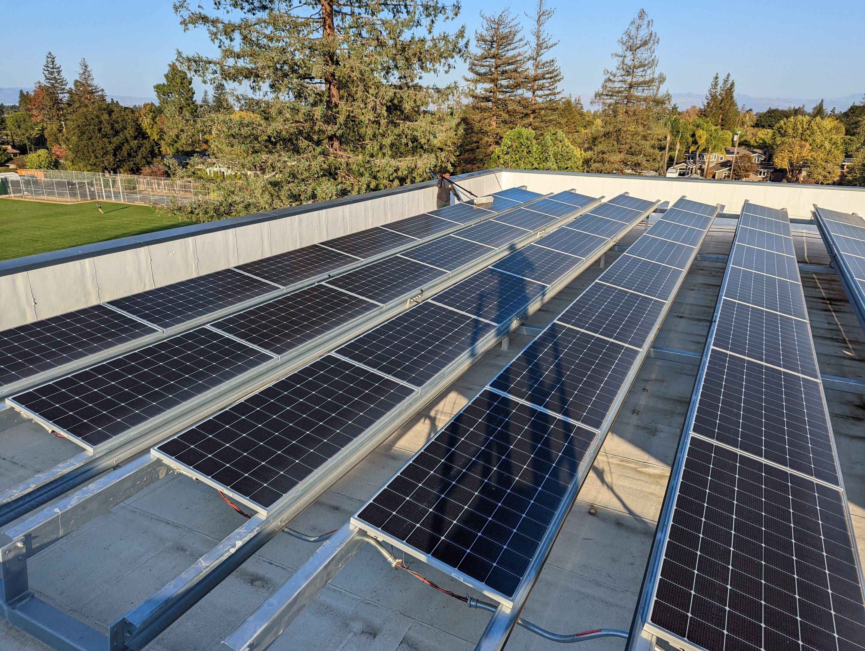 Los Alots Commercial Solar Panel Cleaning by All One Solar Shine