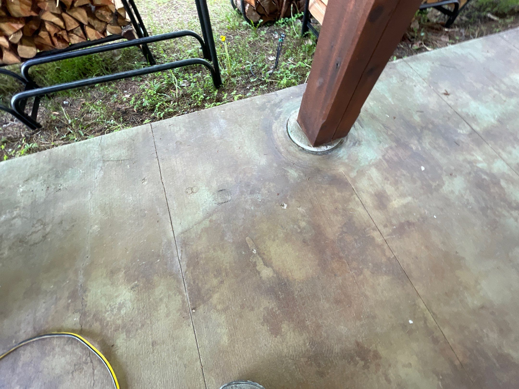Patio Transformation using Mt Everest by Croc Coatings, LLC