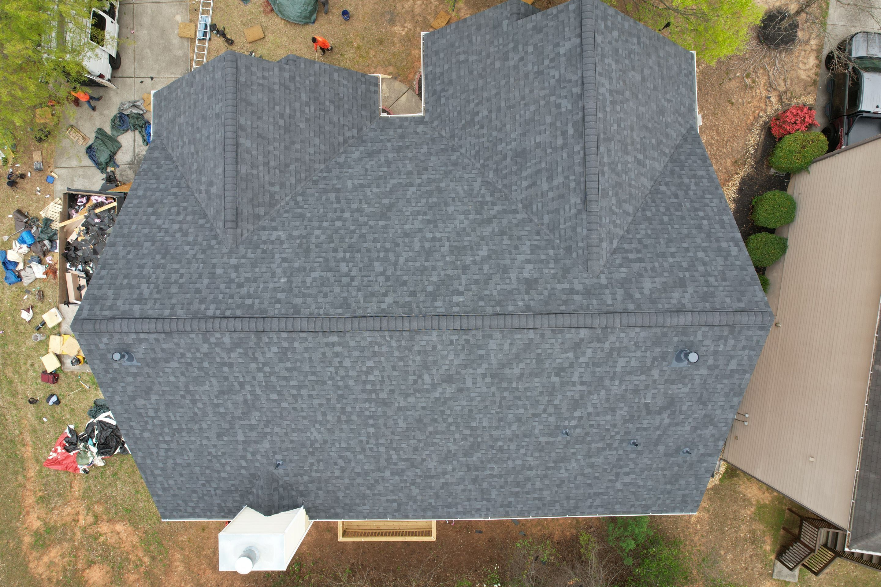 Residential Roofing Installation using Owens Corning Onyx Black by Inspector Roofing and Restoration