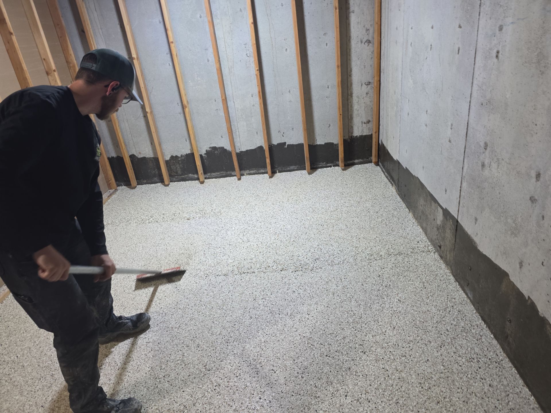 Polyaspartic Basement and Garage Floor Coating in Coeur d'Alene by Croc Coatings, LLC