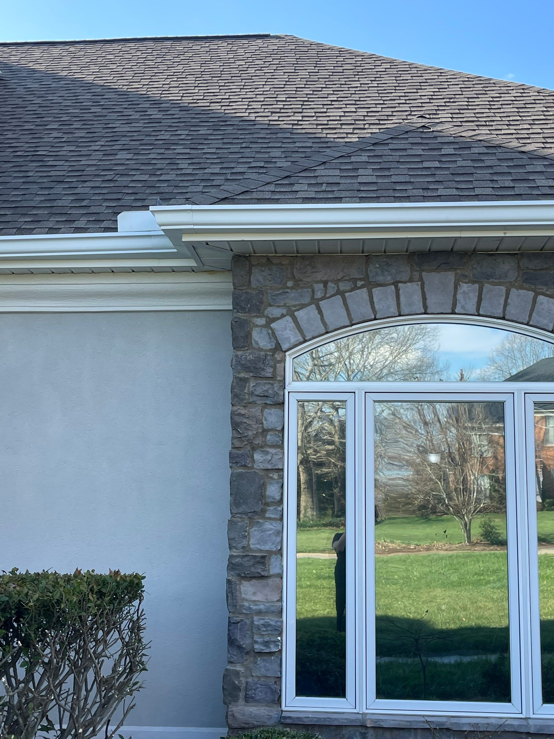 Chimney Trim & New 6" Seamless Gutters by Peak 2 Peak Services LLC