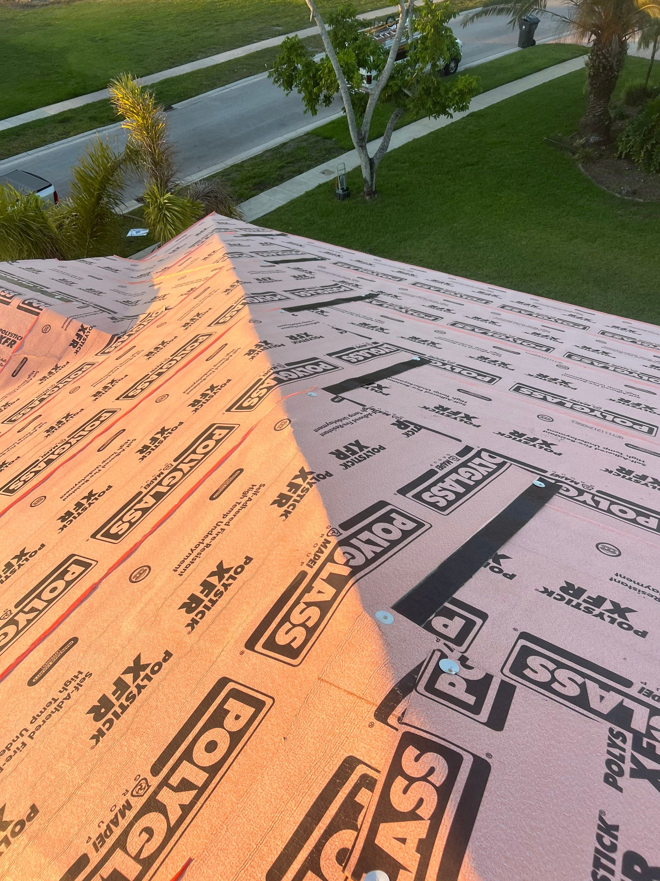 Residential Roofing Installation using 1" Nail strip metal roof by BLUES BROTHERS ROOFING