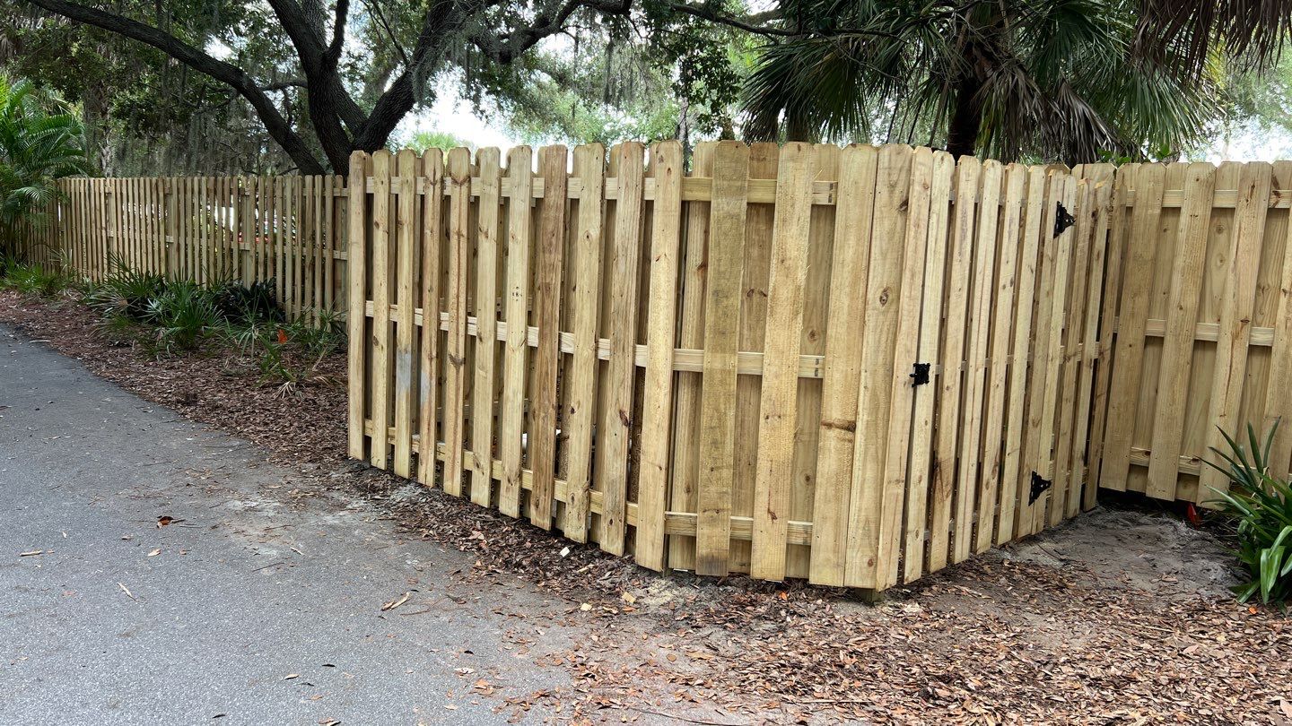 Sarasota, FL Commercial Aluminum Pool Fence & Shadowbox Wood Fence  by Asap fence and gates, LLC