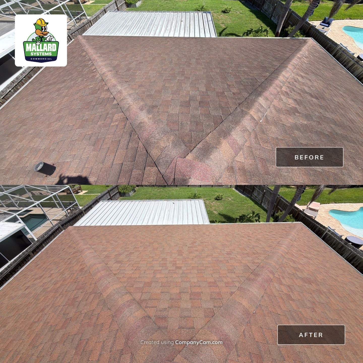 Residential Roof Cleaning and Exterior House Wash in Orlando by Mallard Systems