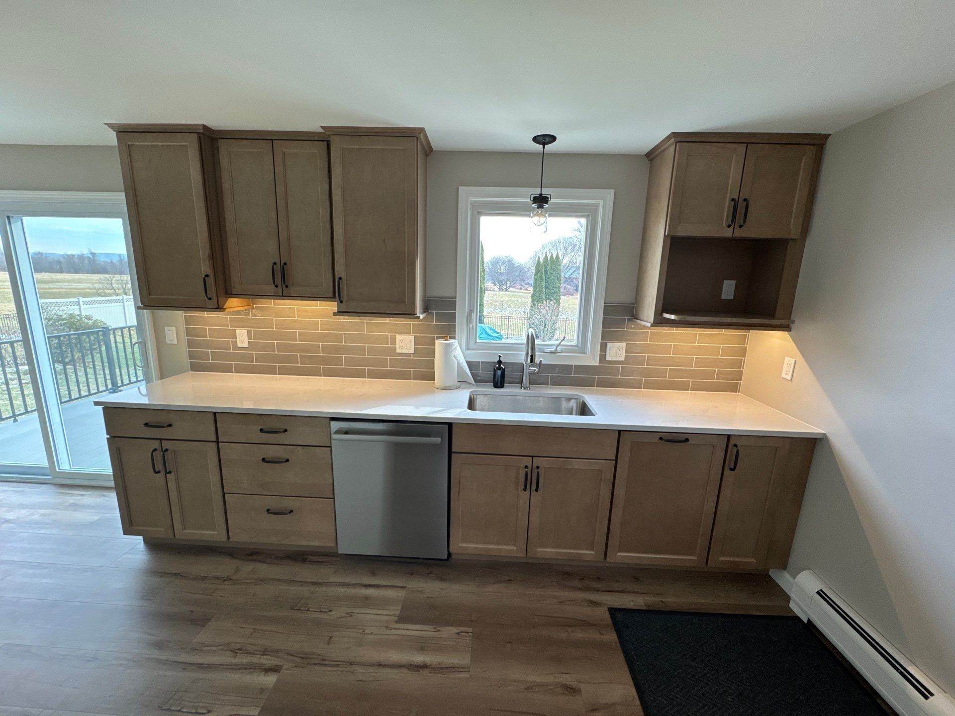 Kitchen Remodel & Deck Installation using Owen Corning Composite Framing Lumber by Chagnon Building & Remodeling LLC