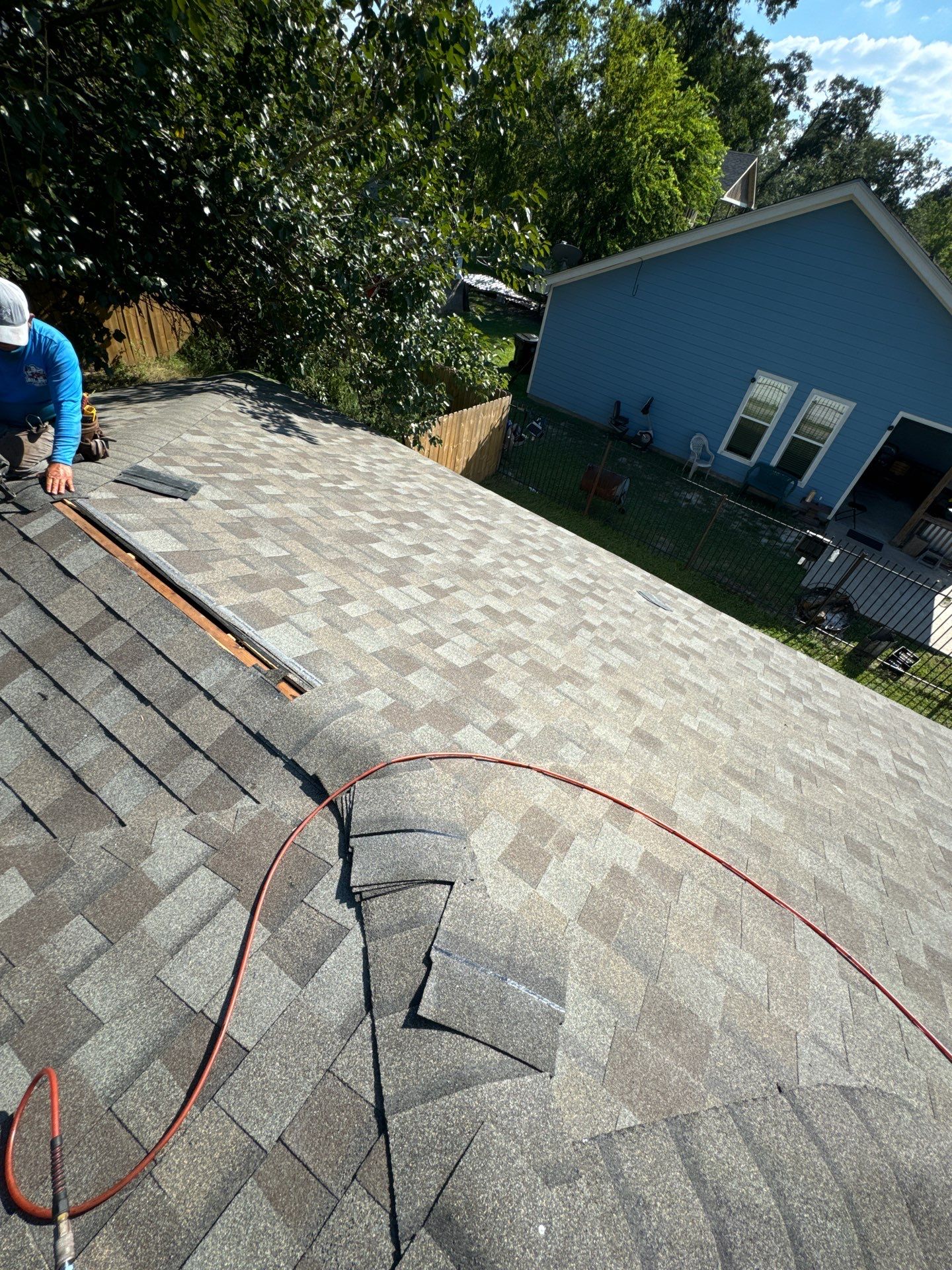 Residential Roofing Installation using Owen's Corning Duration (Lifetime) Shingles by Roof Repair Company