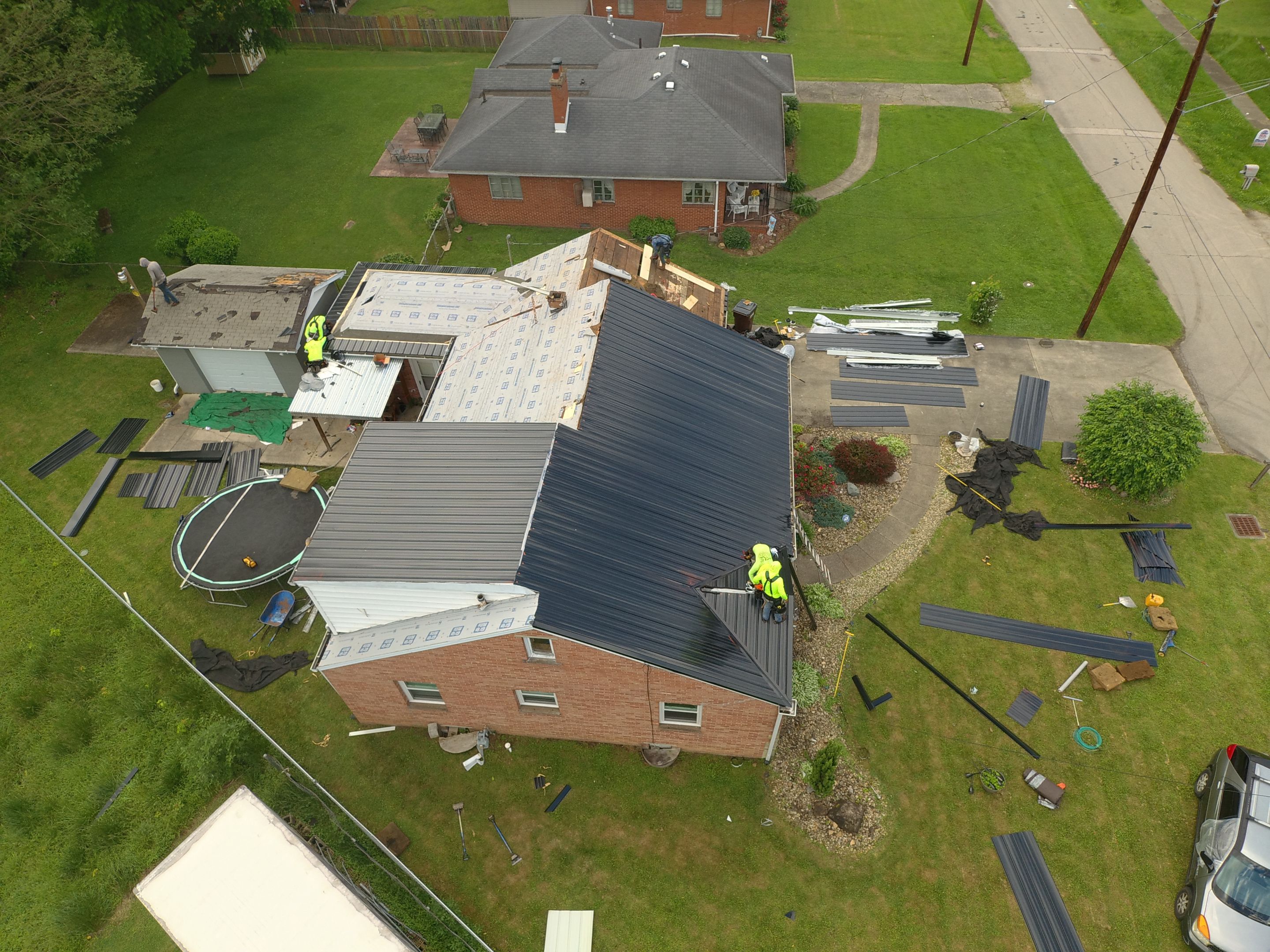Residential Roofing Installation using Metal by Mr. Roofer