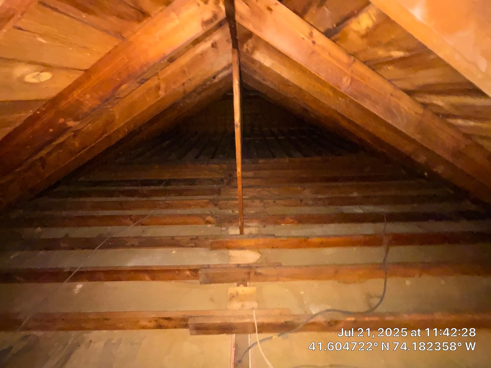 Attic Insulation using open cell spray foam by NYS Foam & Energy