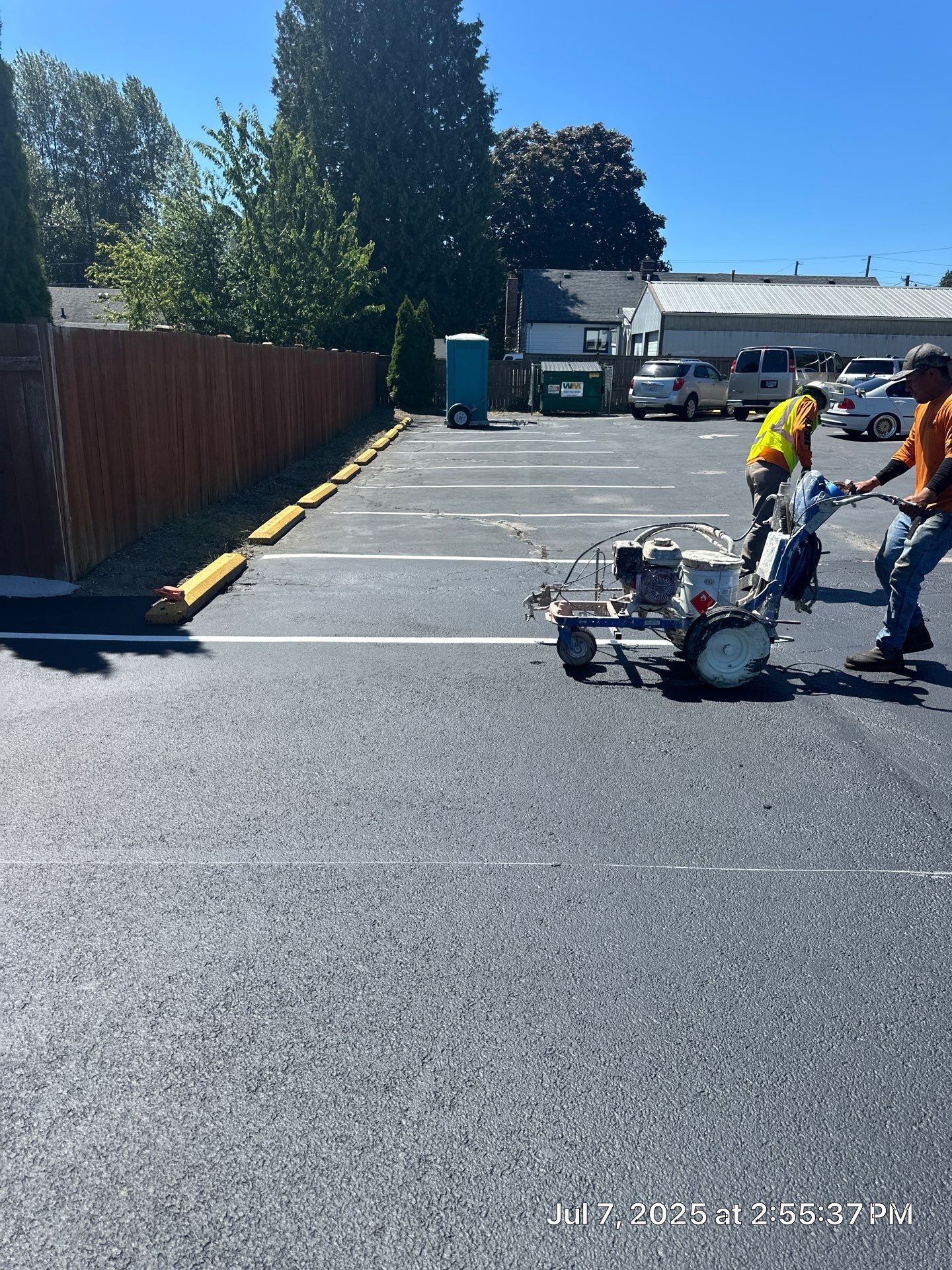Parking Lot Sealcoat & Striping Repair   by Jireh Asphalt & Concrete Inc 
