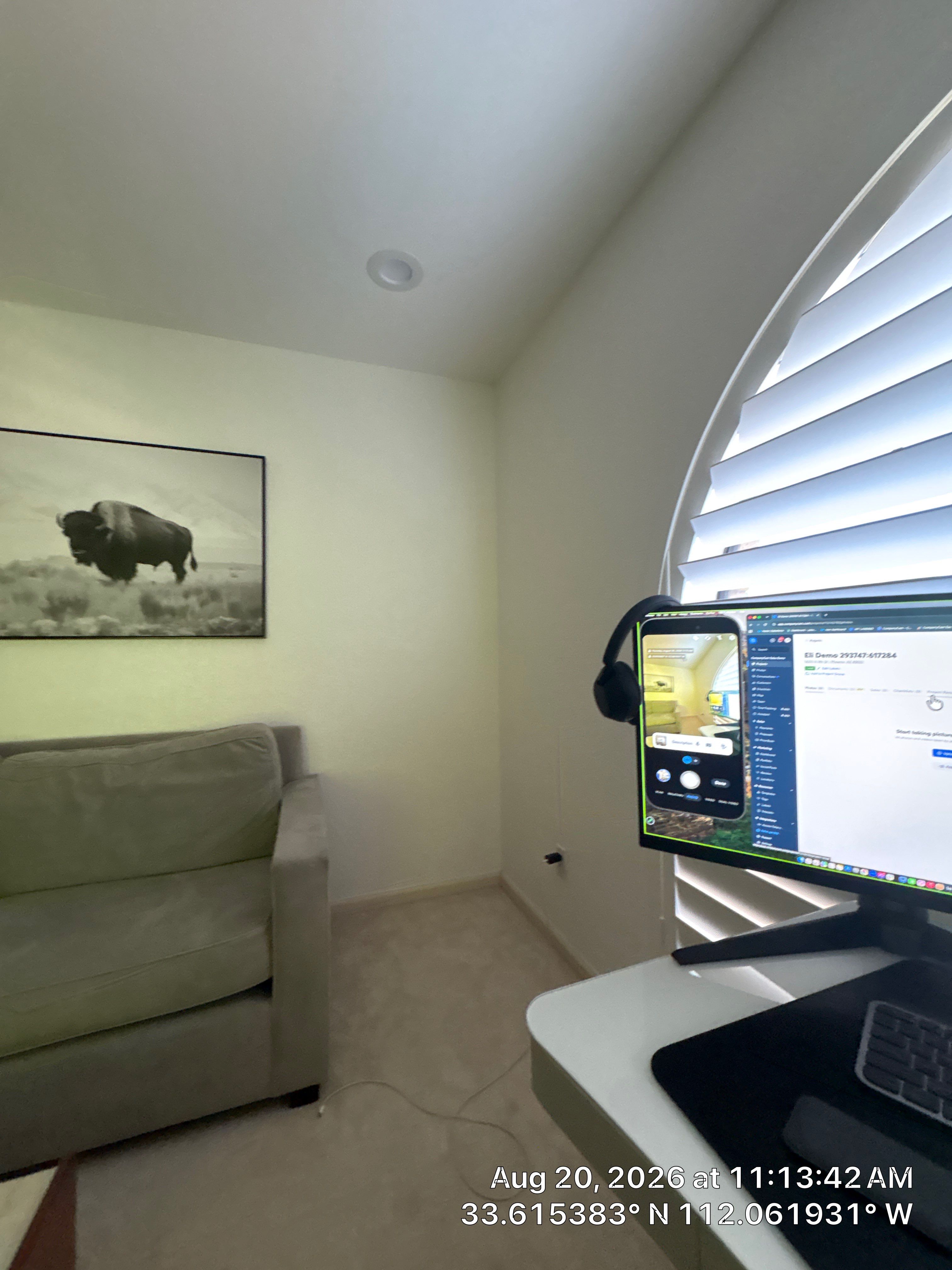 Interior Home Office Refresh with Custom Accent Wall in Phoenix by CompanyCam Sales Demo