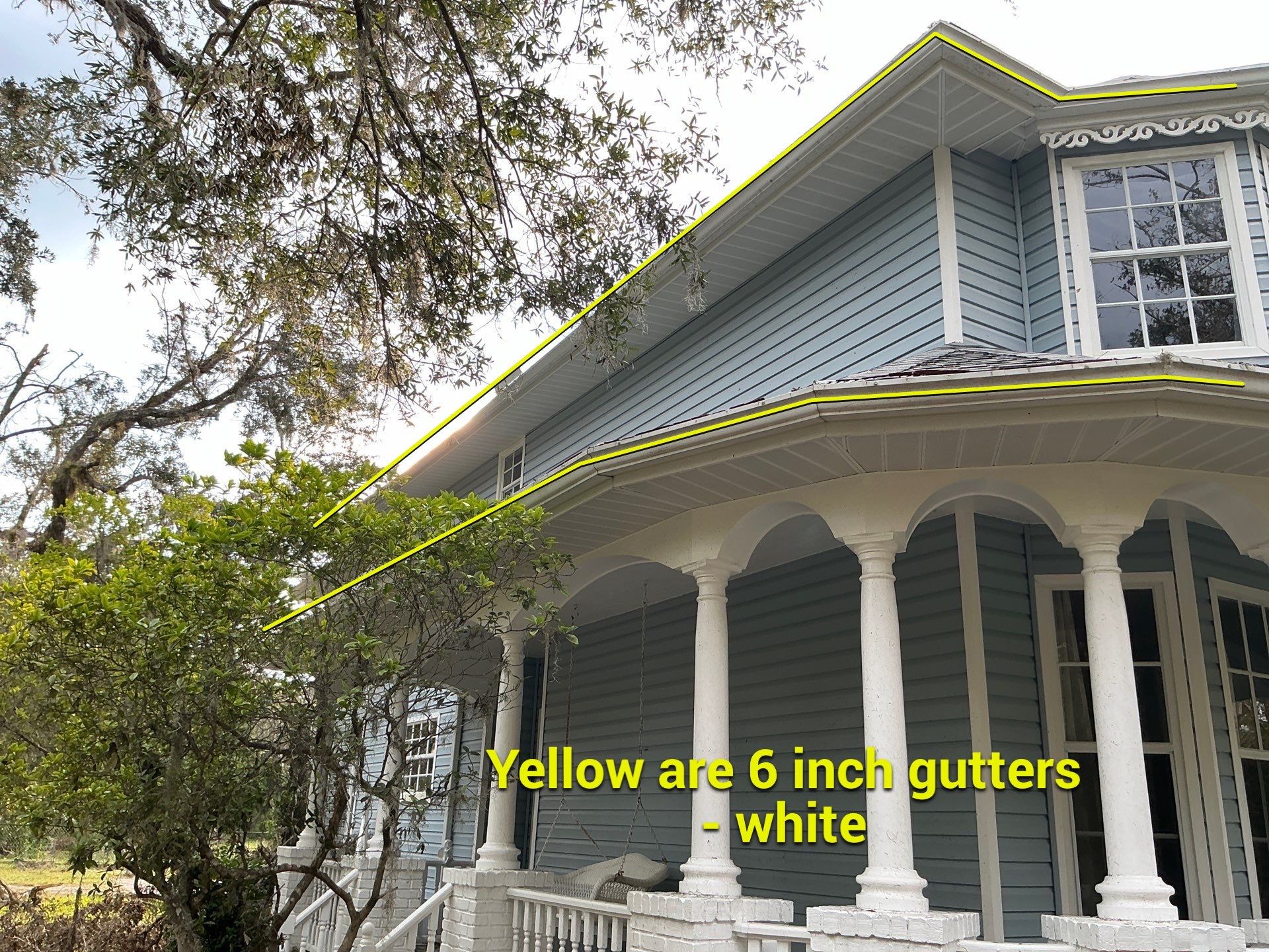 6-inch Seamless Gutters Installed in Bradenton FL by Gutter Professors