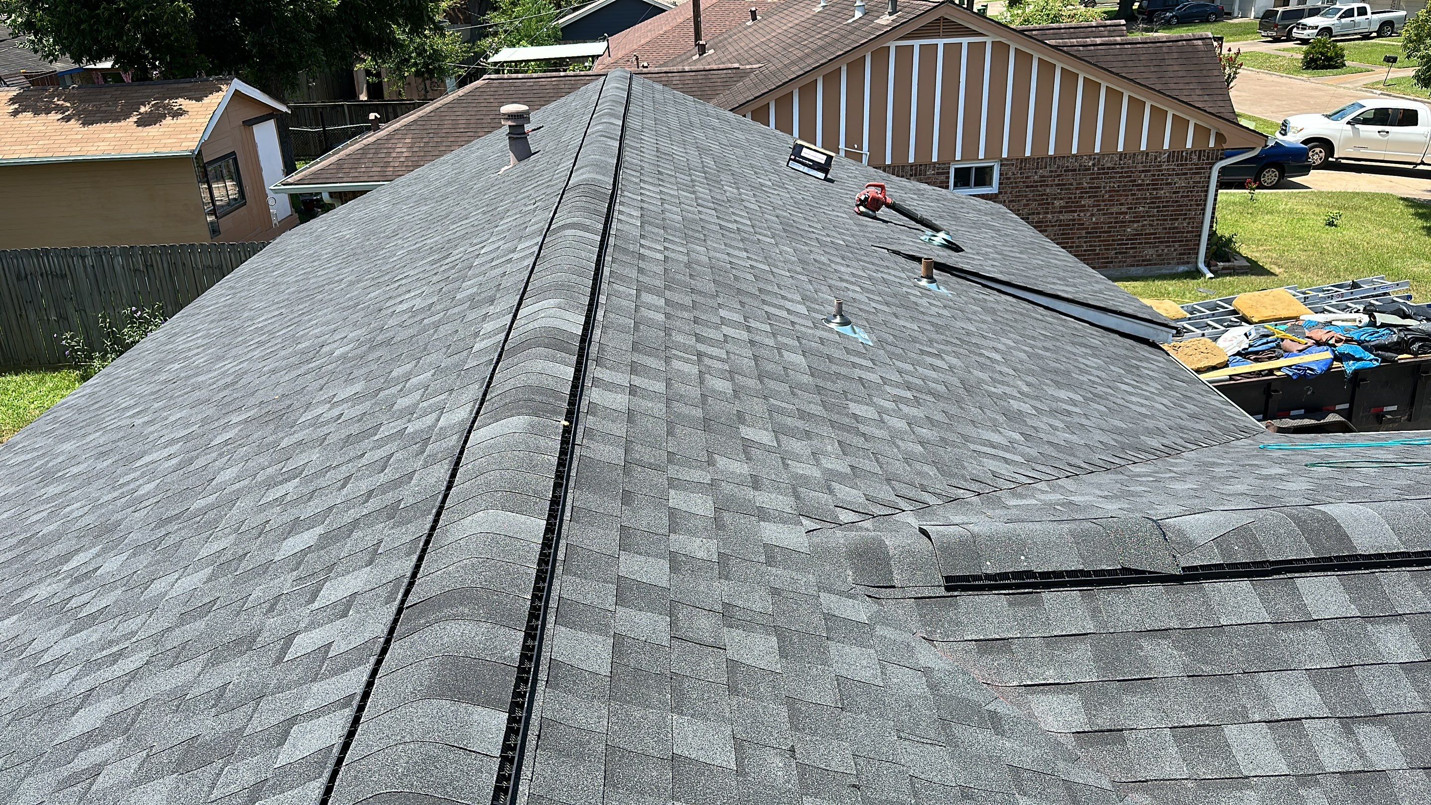 Gray Architectural Shingle Roof, Felt to Finish — North Houston, TX by PL Roofing & SB Roofing, LLC.