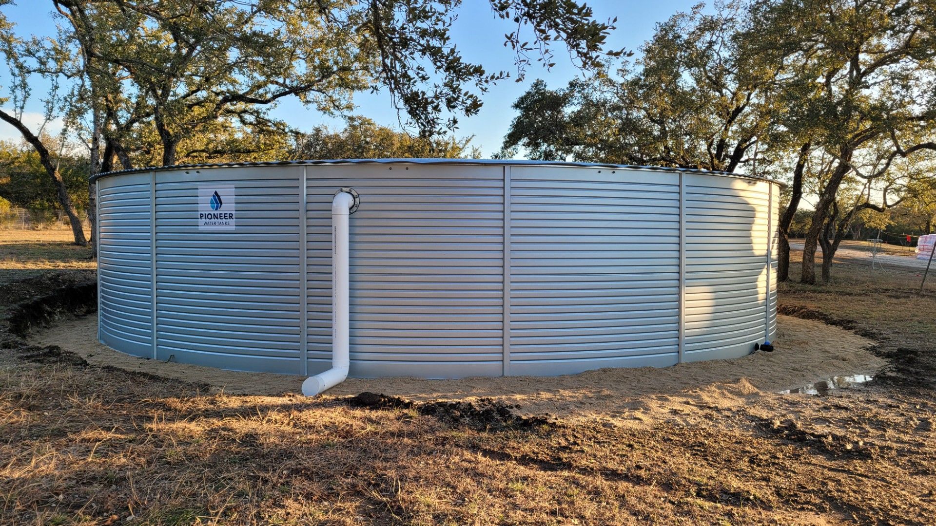 Pioneer Tank XLR 40/2 ZN - 52K Gallons - Silver/Galvanized Color by Hill Country Rain Water