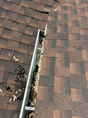 Turtle Shell gutter protection installation in Shorewood, IL 60404, photograph 6