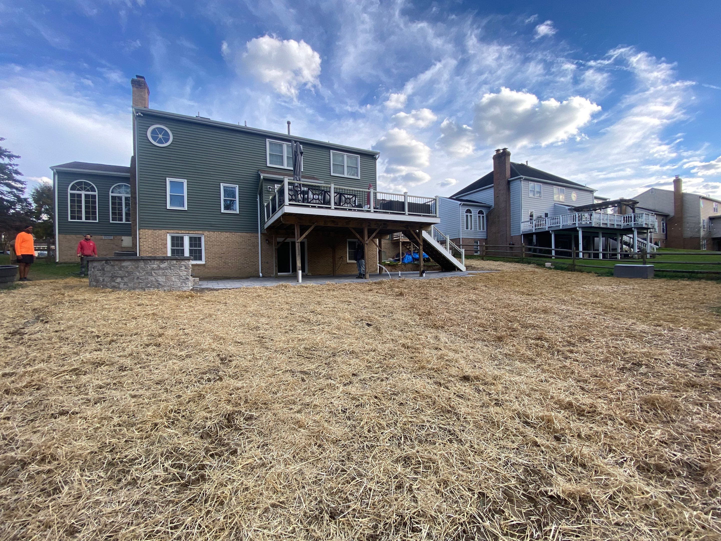 Backyard Transformation using Techo-Bloc Pavers by The Smet Companies, LLC