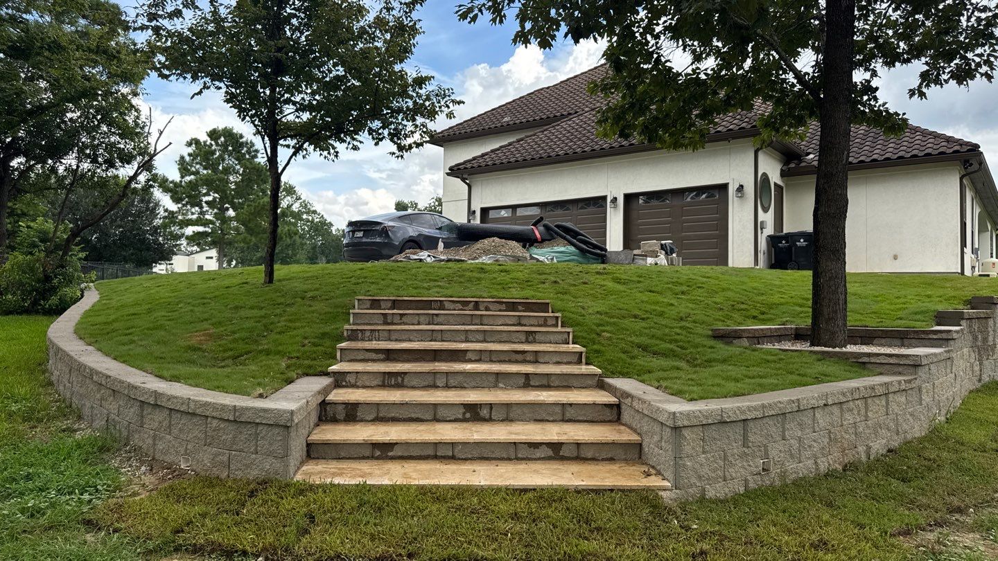 🏡 Duane’s Complete Retainer Wall & Hardscape Walkway by Texas Urban Elements