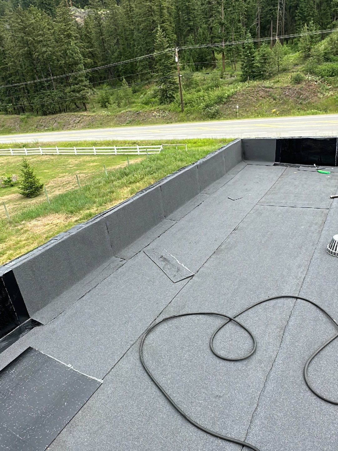 Commercial Roofing Installation using IKO 2ply sbs  by Top Notch Roofing Inc