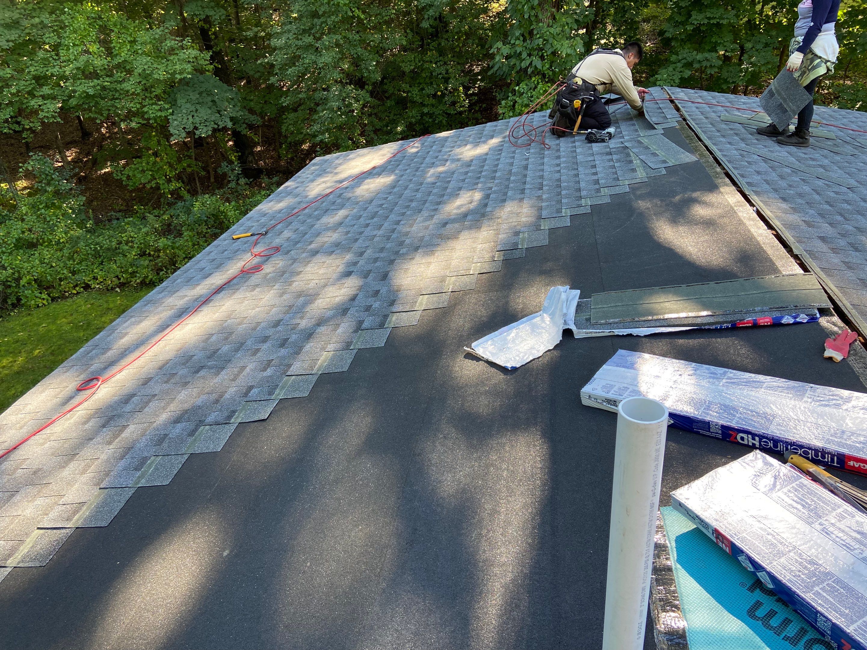 Residential Roofing Installation using GAF Timberline HDZ by Sensible Home Solutions