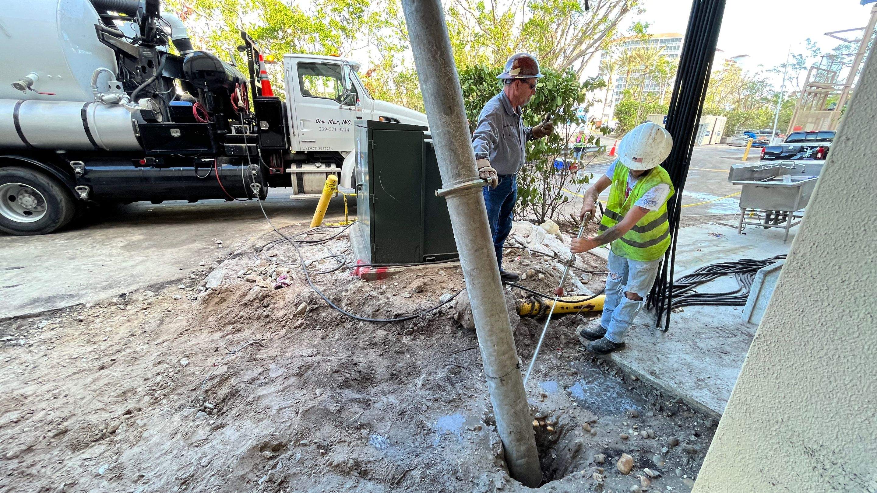 Ritz-Carlton North Service Road Daylighting by Don Mar, Inc. Storm Water Solutions