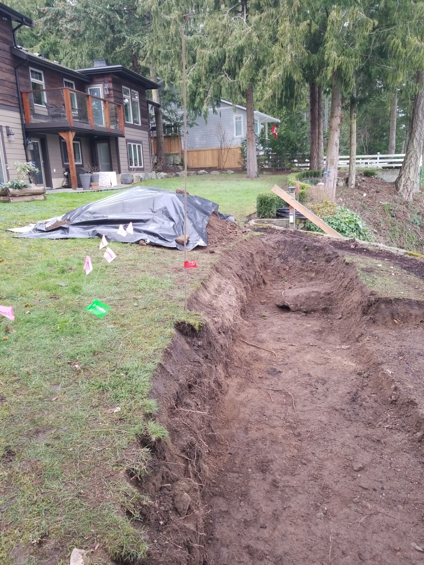 Coastal Landscape Restoration & Retaining Structure - In progress by Habanero Garden and Exterior Care