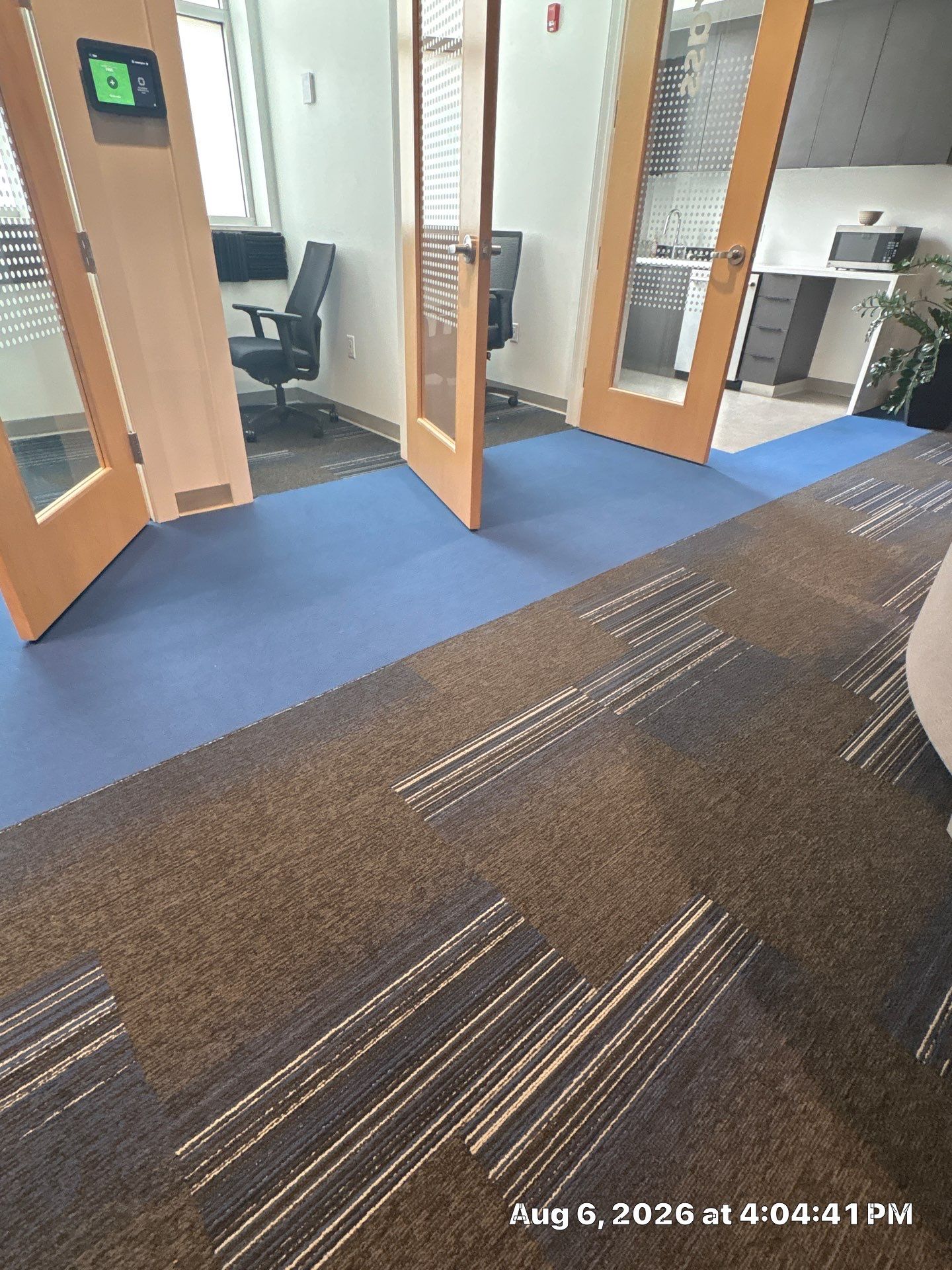 Modern Lincoln Office Build-Out Featuring Custom Slat Partitions by CompanyCam Sales Demo